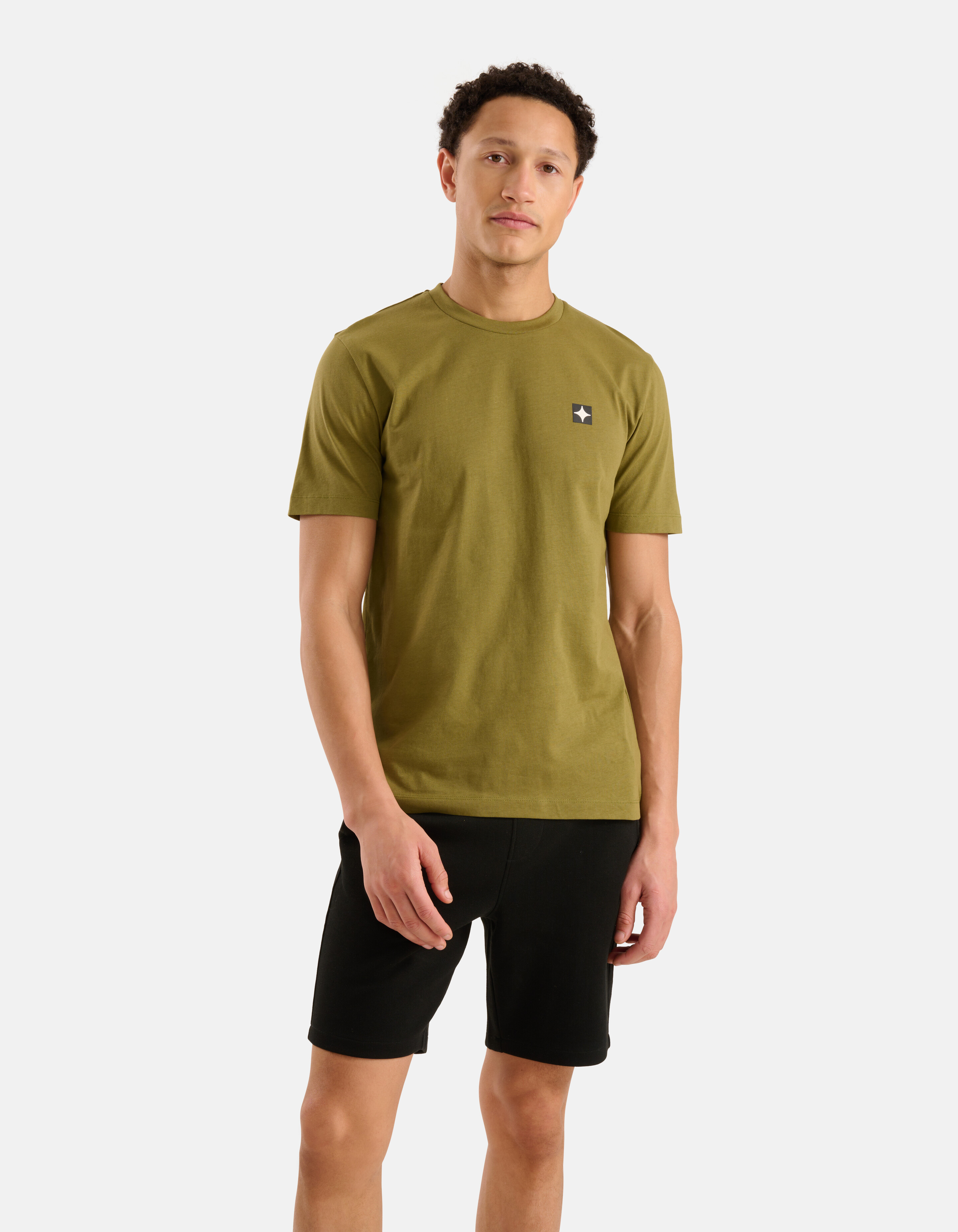 Glitzer-T-Shirt Grün SHOEBY MEN