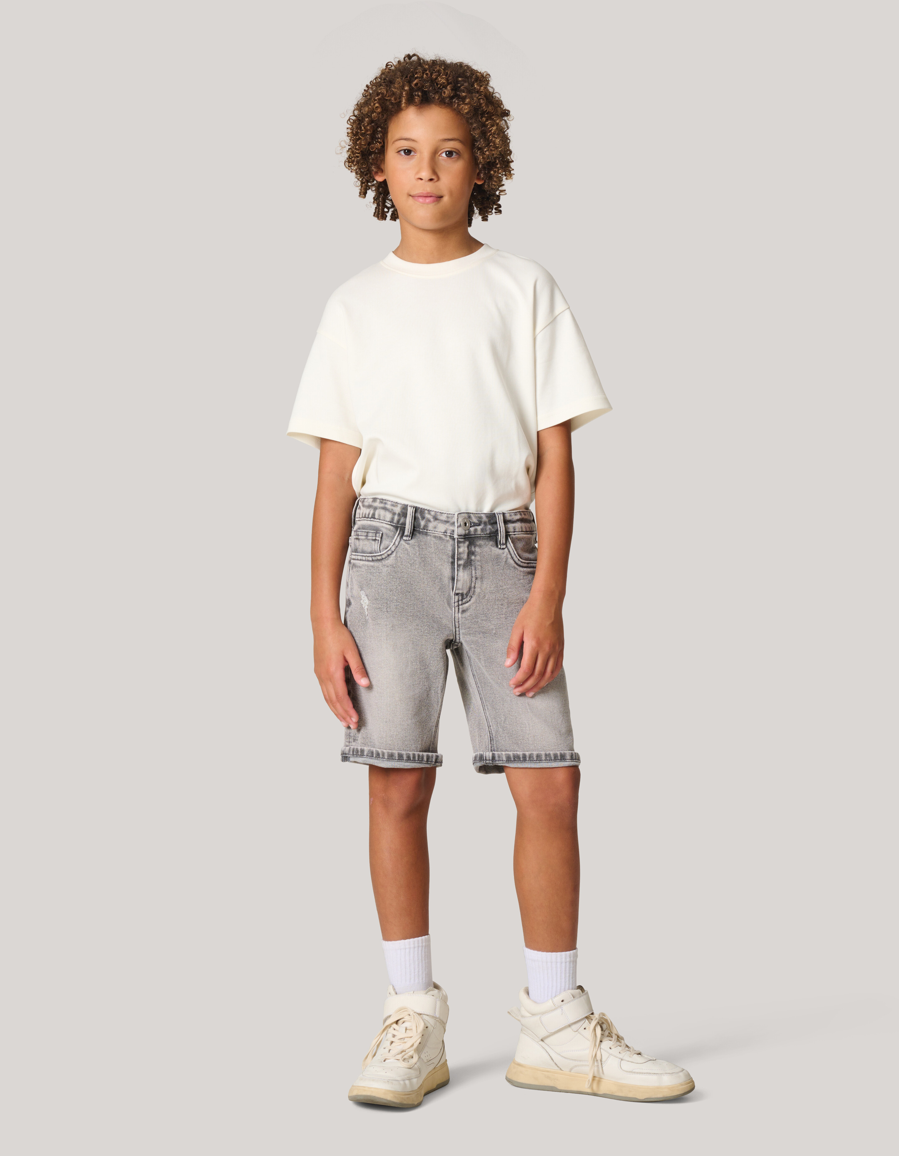 Denim-Shorts hellgrau SHOEBY BOYS