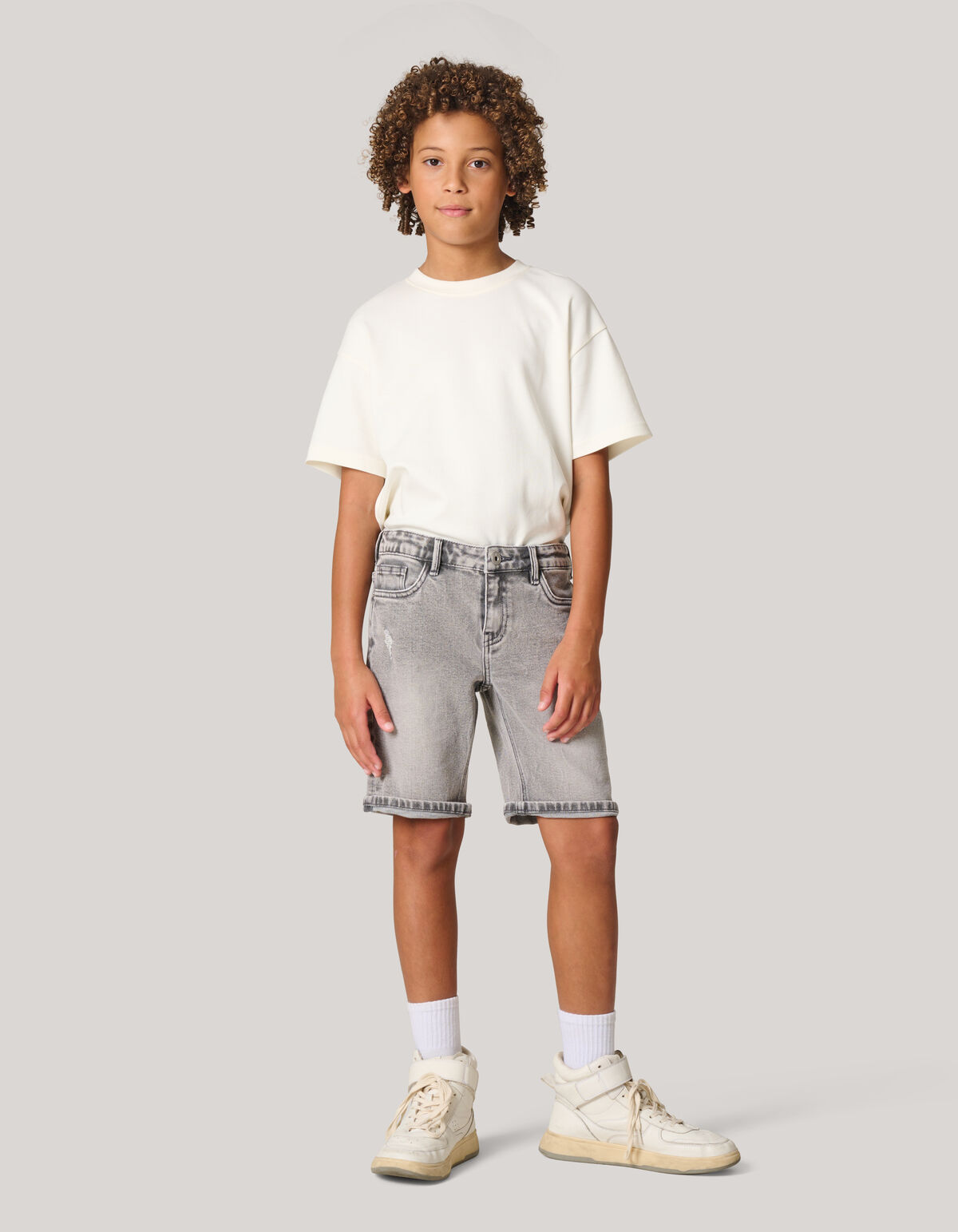 Denim-Shorts hellgrau SHOEBY BOYS