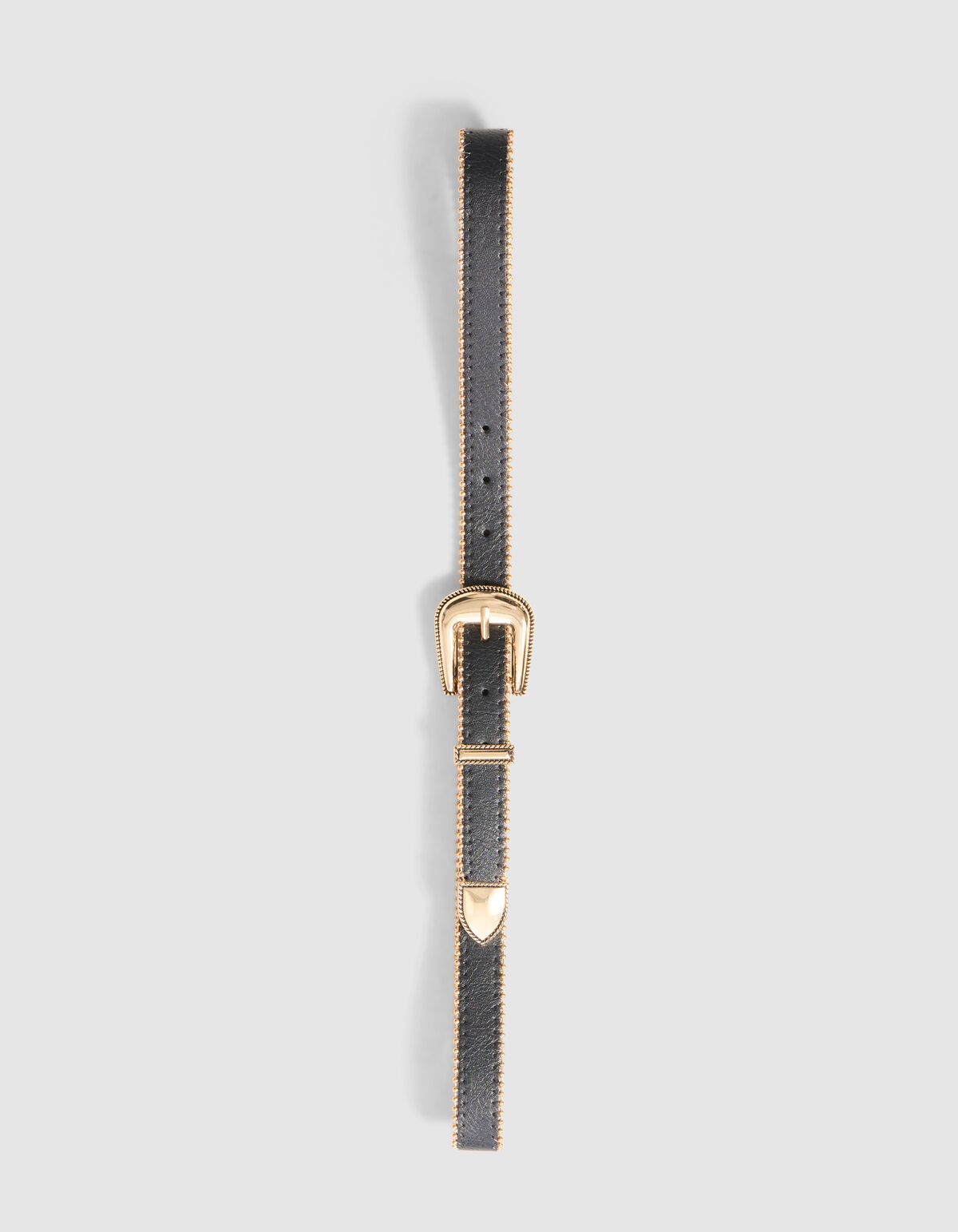 Ball Chain G&uuml;rtel Schwarz/Gold SHOEBY ACCESSOIRES