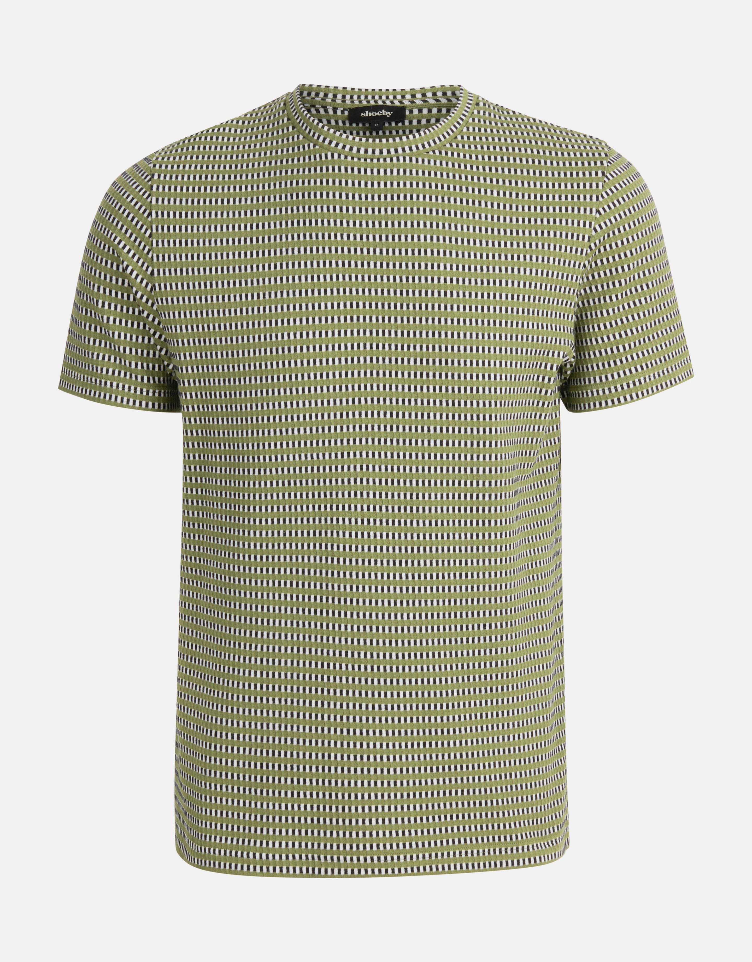 Struktur-T-Shirt Dunkelgrün SHOEBY MEN