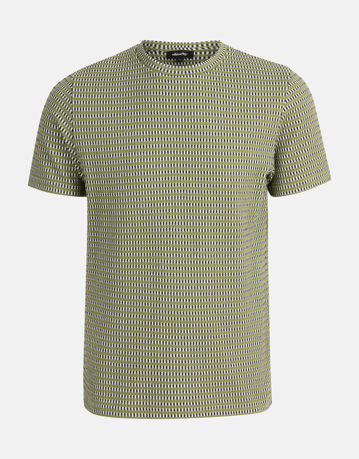 Struktur-T-Shirt Dunkelgrün SHOEBY MEN