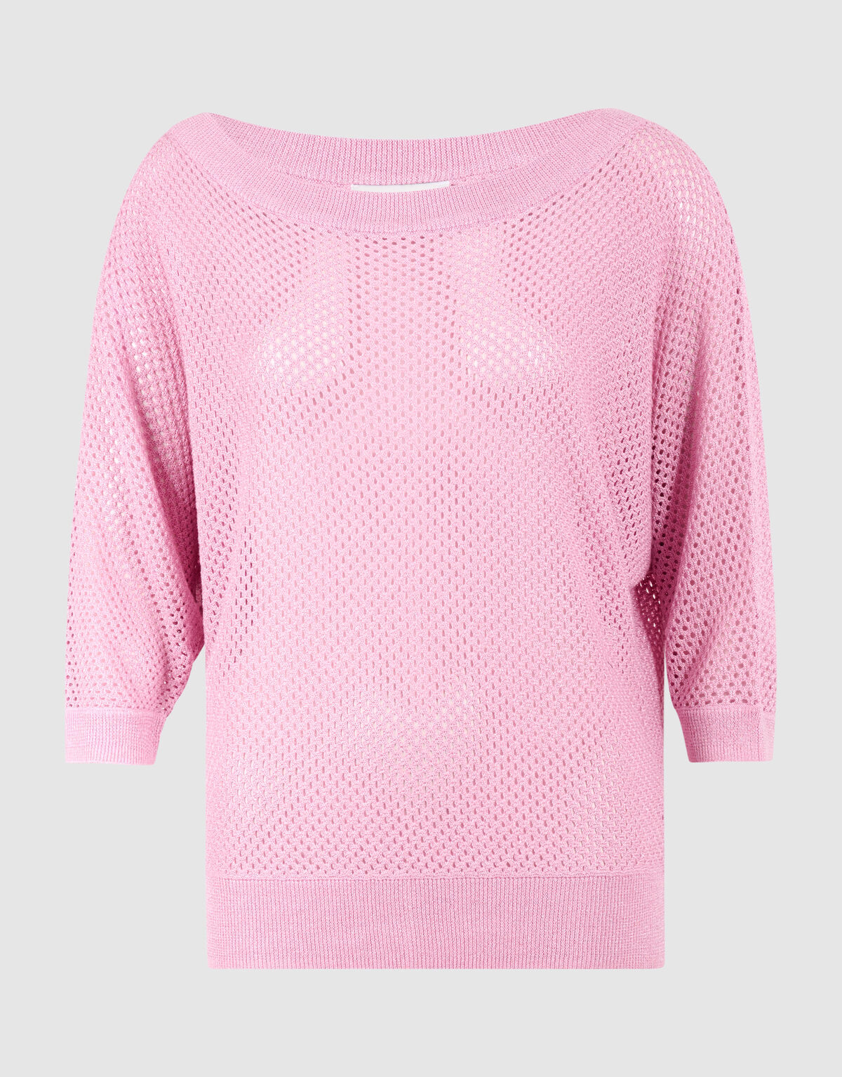 Glitzer Ajour Pullover Rosa SHOEBY WOMEN