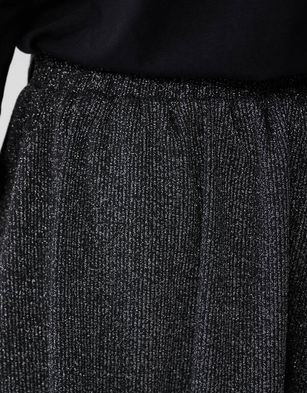 Minirock mit Glitzerschleife in Schwarz SHOEBY ACCESSOIRES