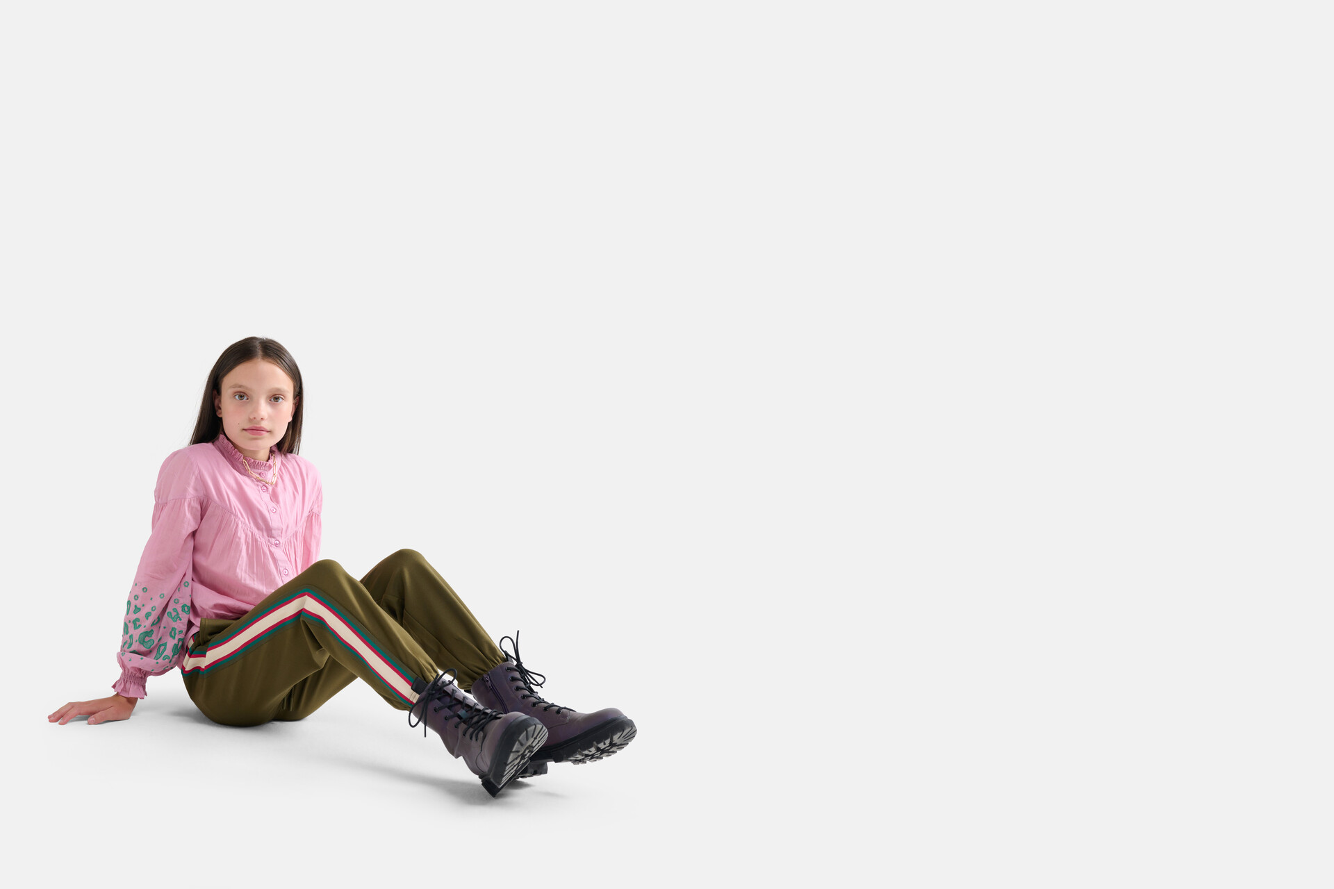 Colorblock Jogger Dunkelgrün SHOEBY GIRLS