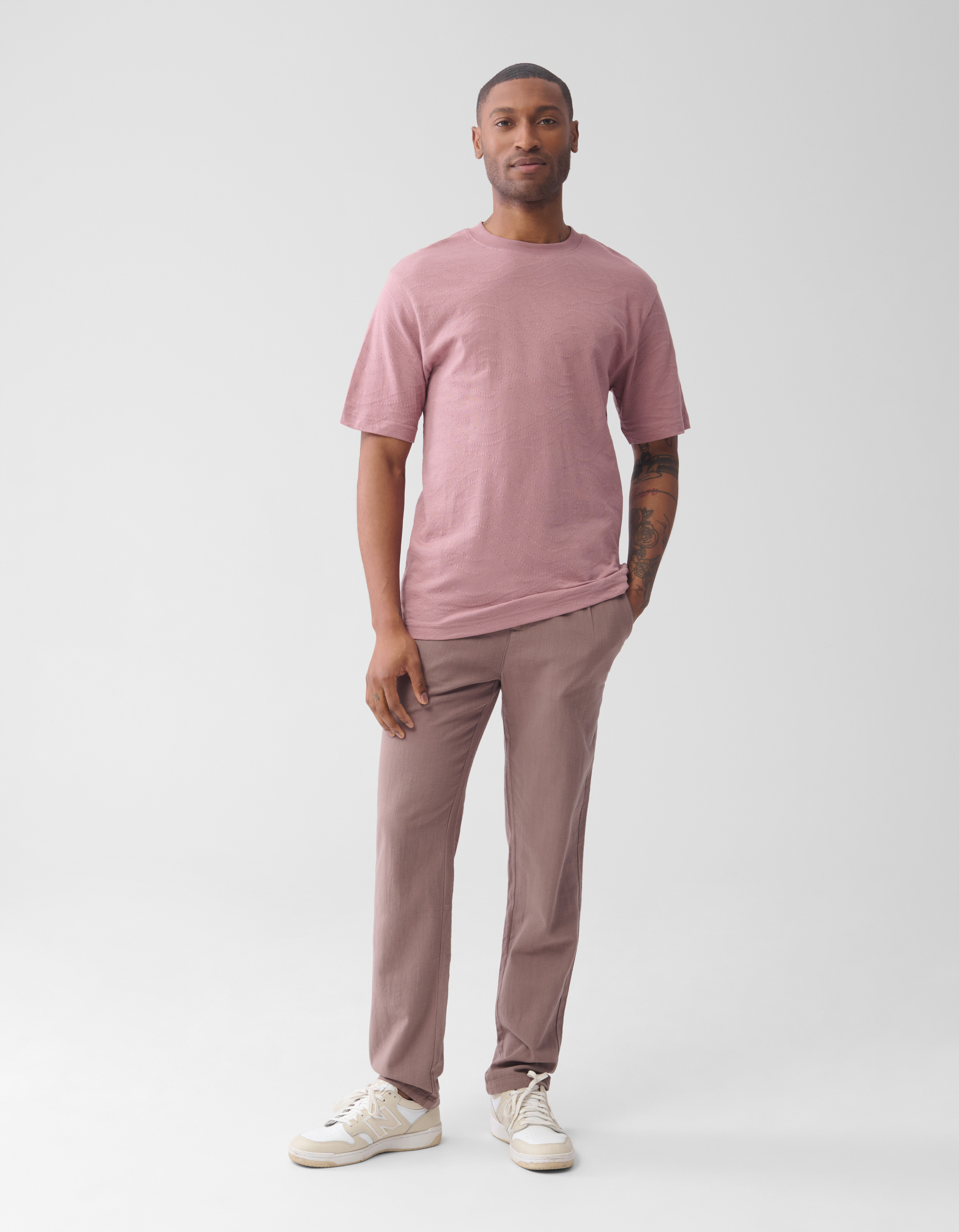 Strukturierte Hose hellbraun SHOEBY MEN