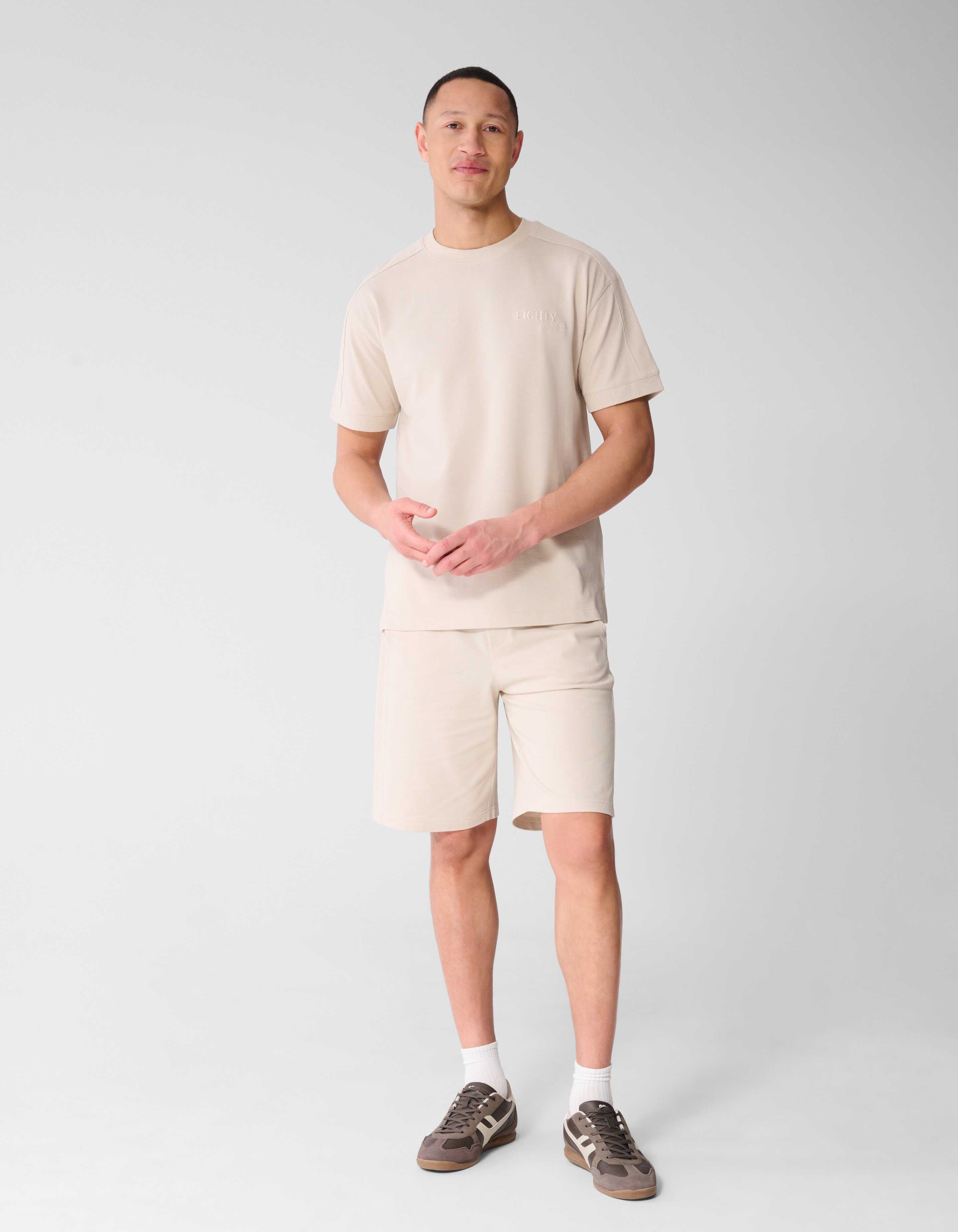 Mesh-T-Shirt Sand SHOEBY MEN