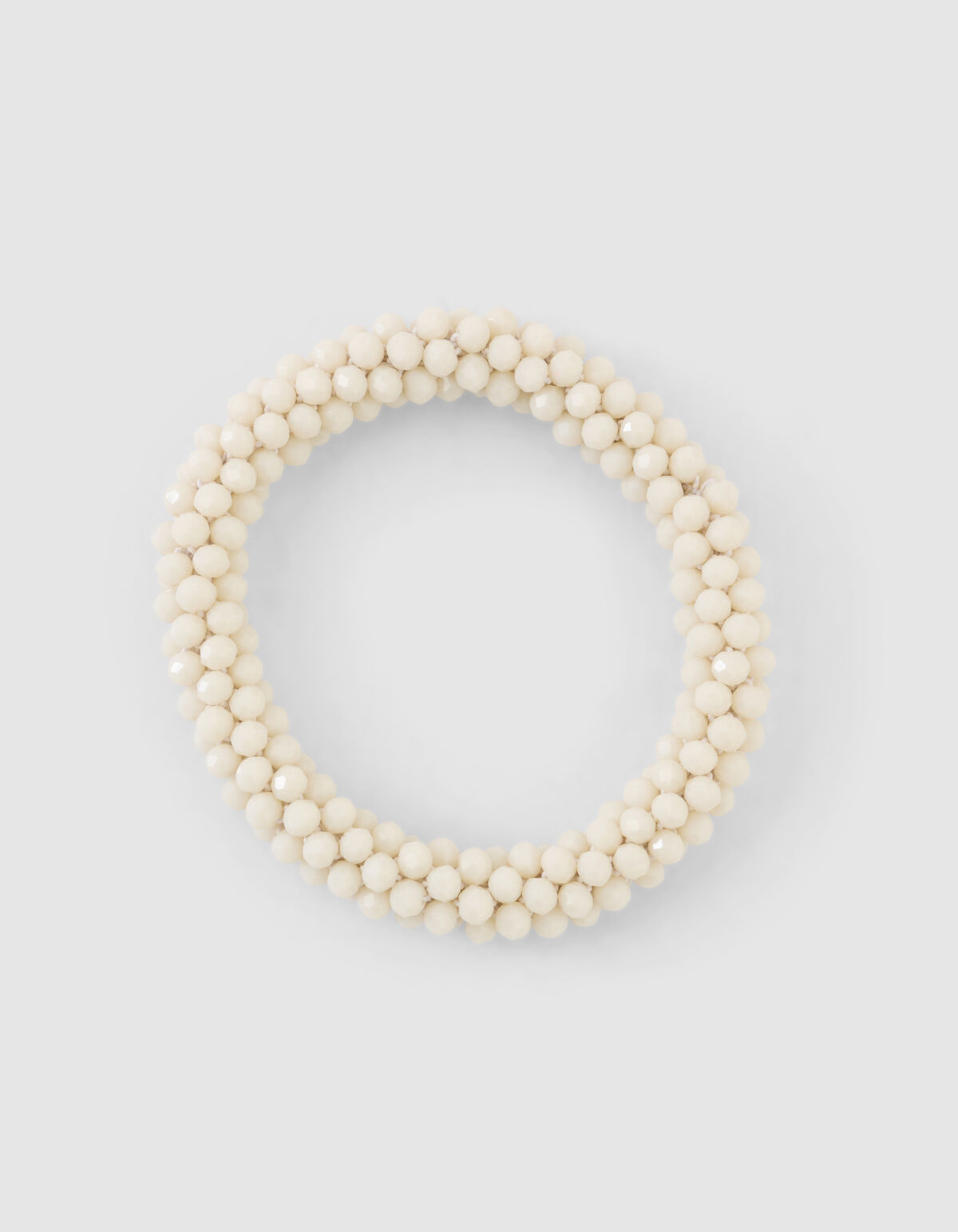 Perlenbesetztes Haargummi, cremefarben SHOEBY ACCESSOIRES