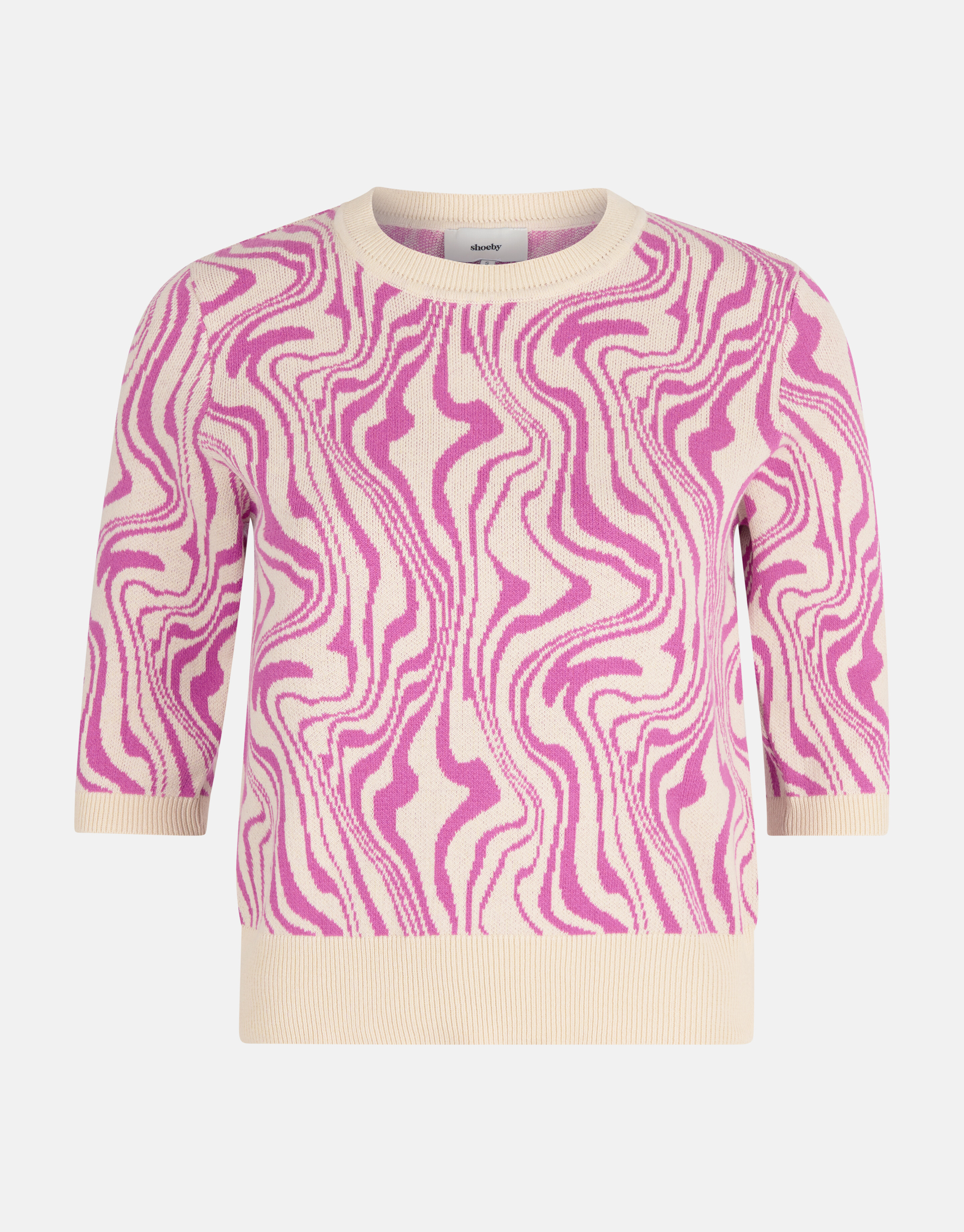 Jacquard-Swirl-Pullover Rosa SHOEBY WOMEN