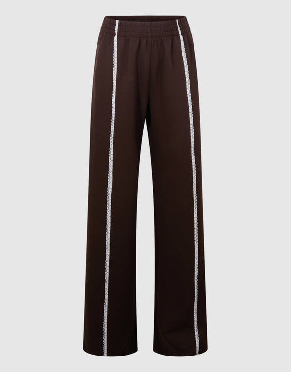 Kanten Wide Leg Hose Braun SHOEBY WOMEN