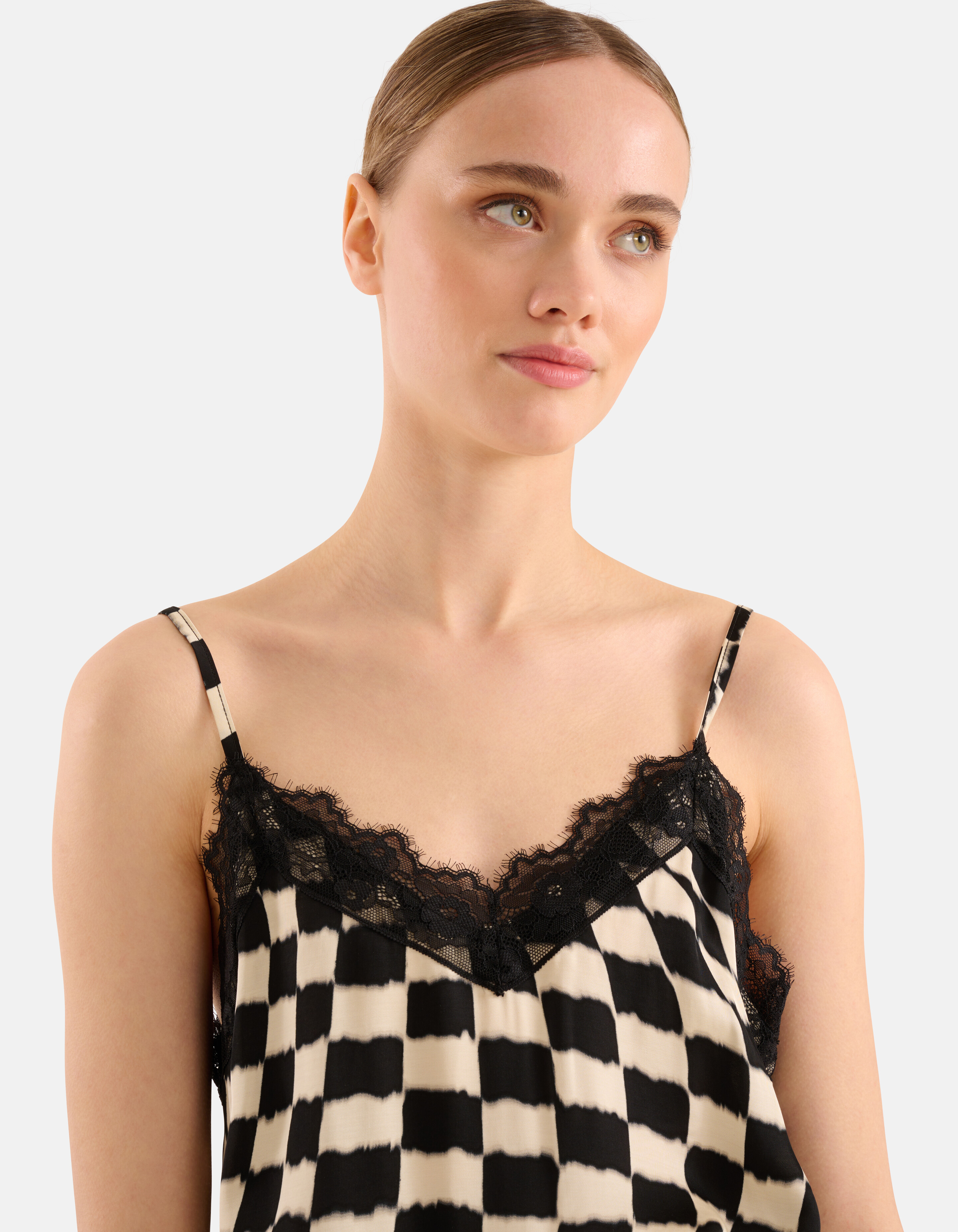 Bedrucktes Singlet Schwarz/ Off-white SHOEBY WOMEN
