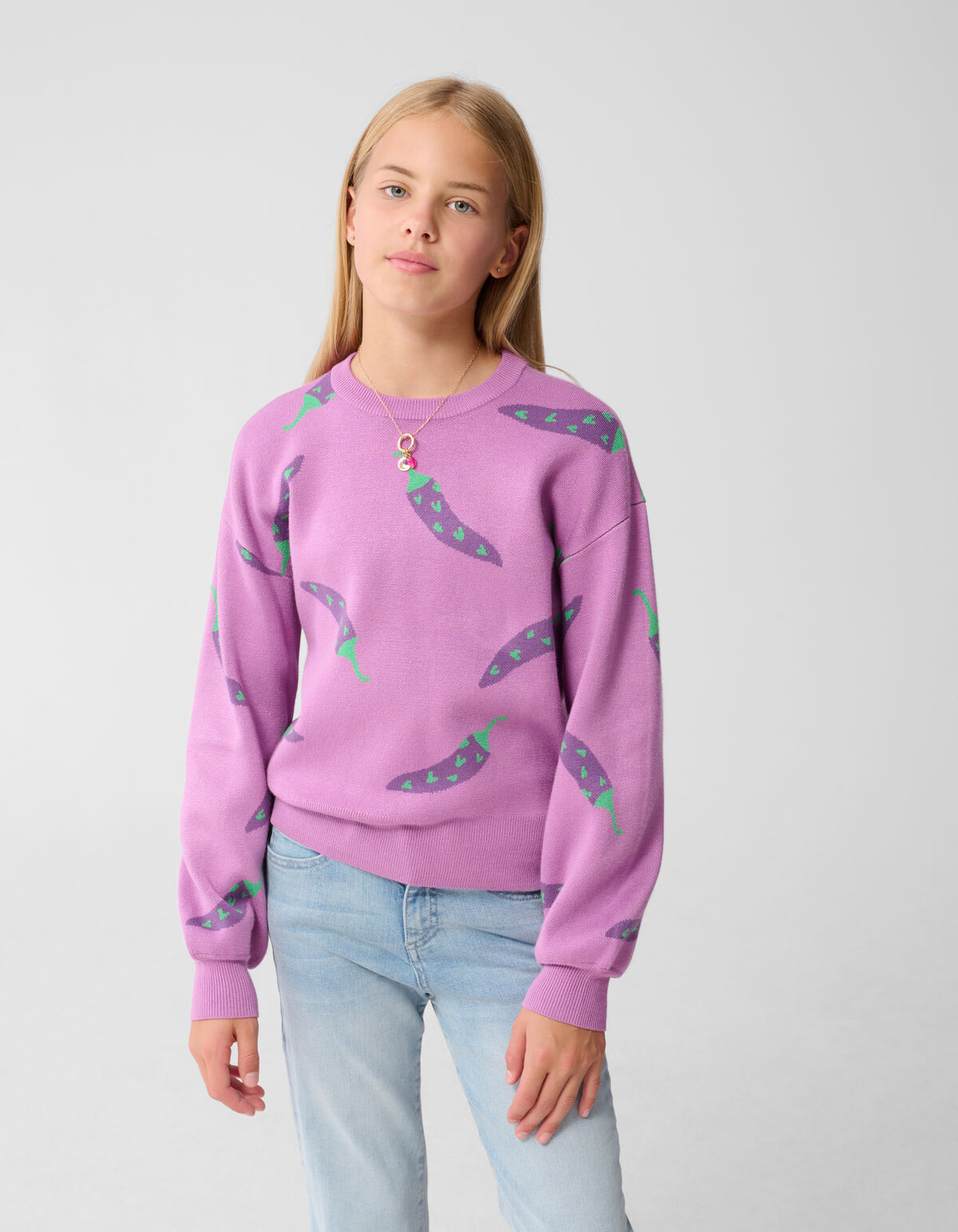Pepper Artwork Pullover Rosa SHOEBY GIRLS