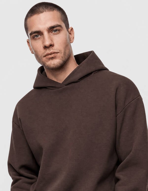 Interlock-Hoodie Dunkelbraun SHOEBY MEN