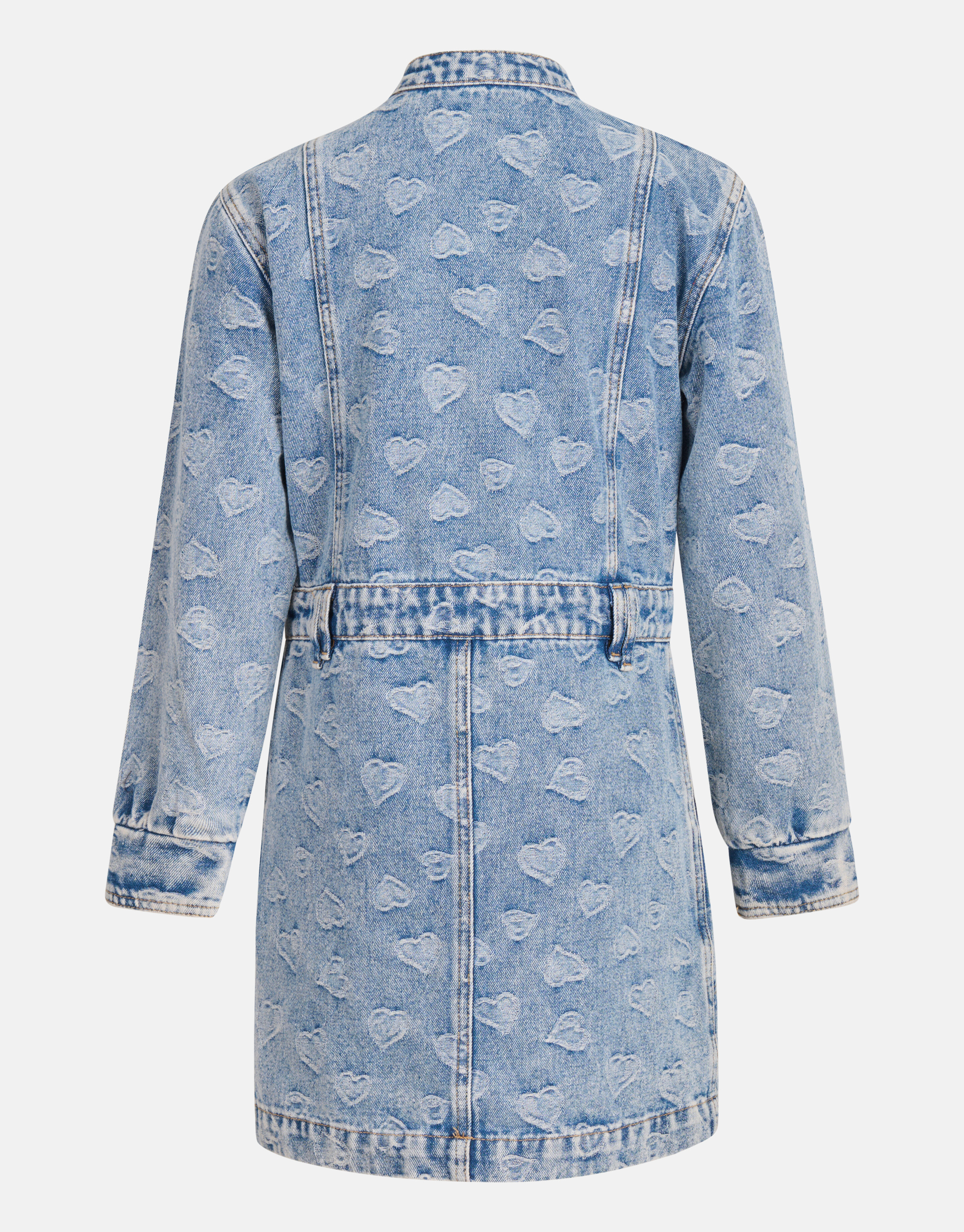 Jacquard-Denim-Kleid Blau SHOEBY GIRLS