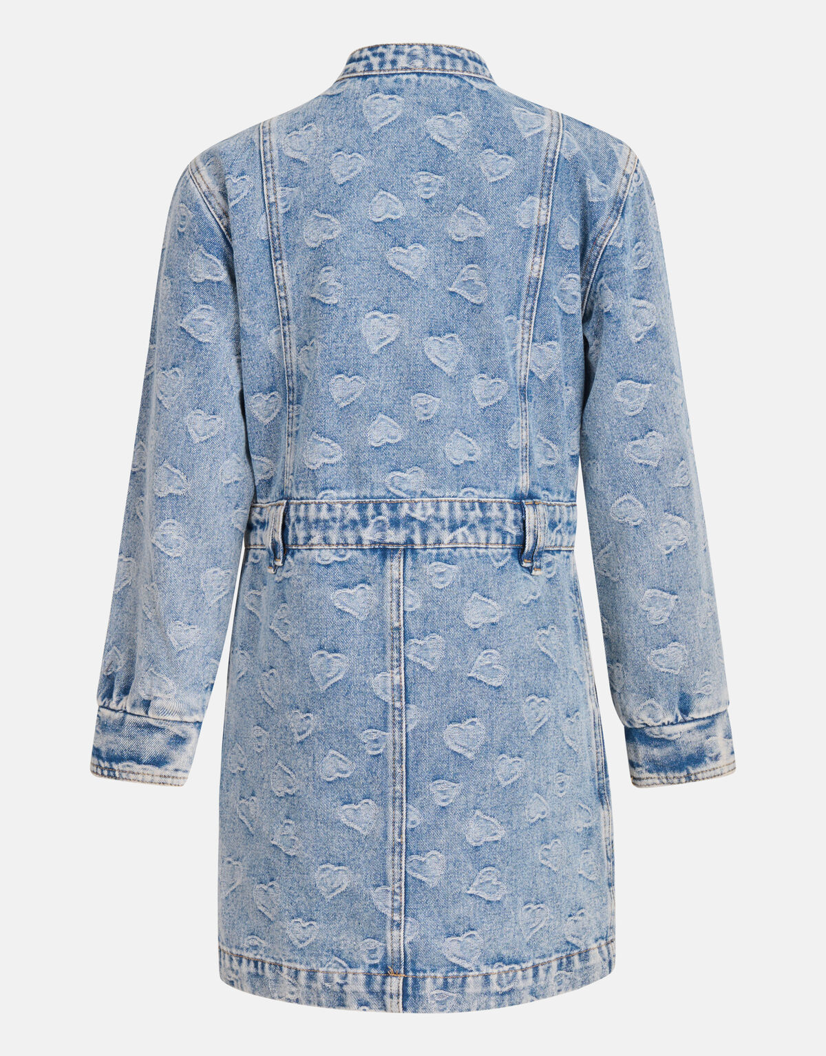 Jacquard-Denim-Kleid Blau SHOEBY GIRLS