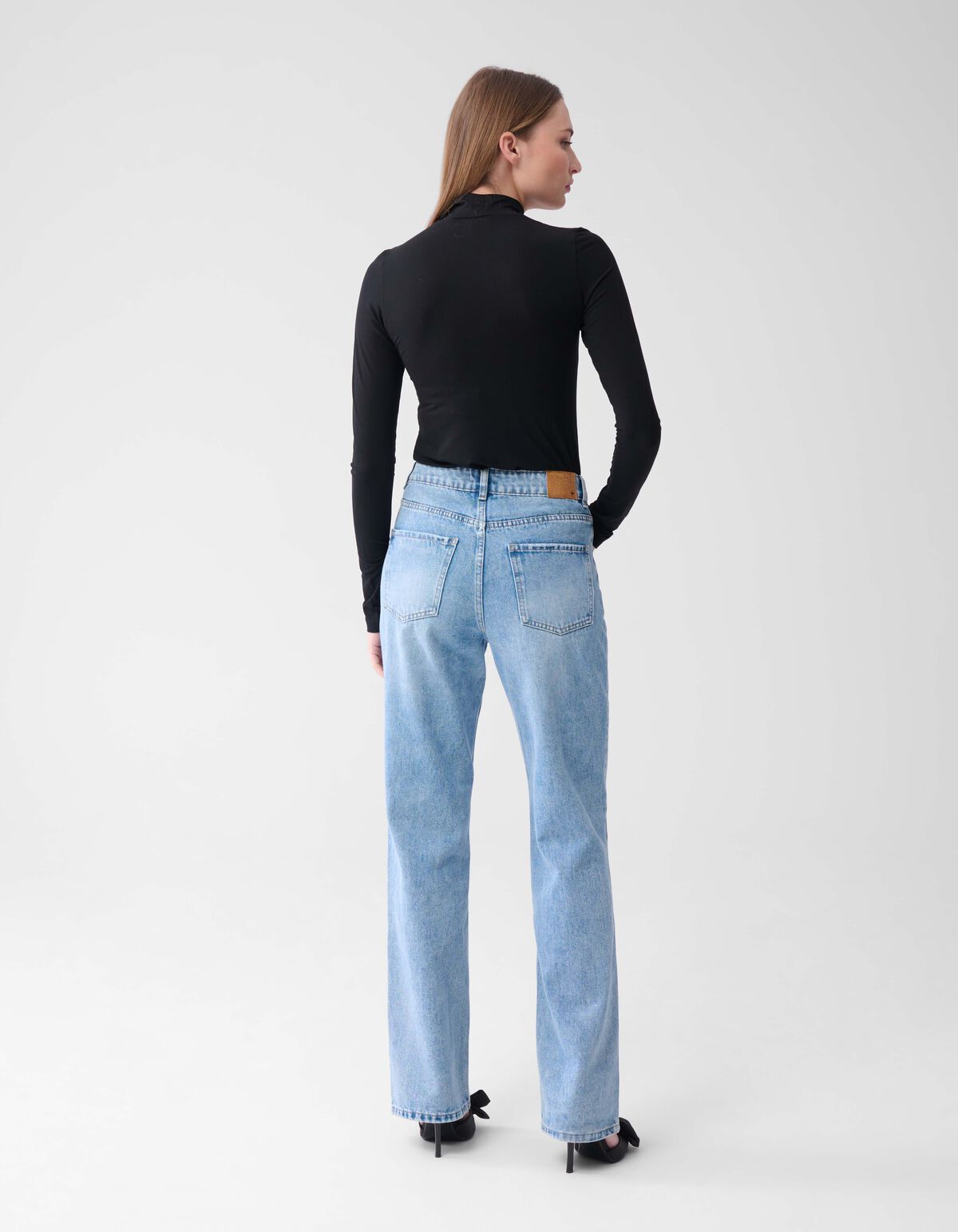 Heart Straight Fit Jeans Blau SHOEBY WOMEN