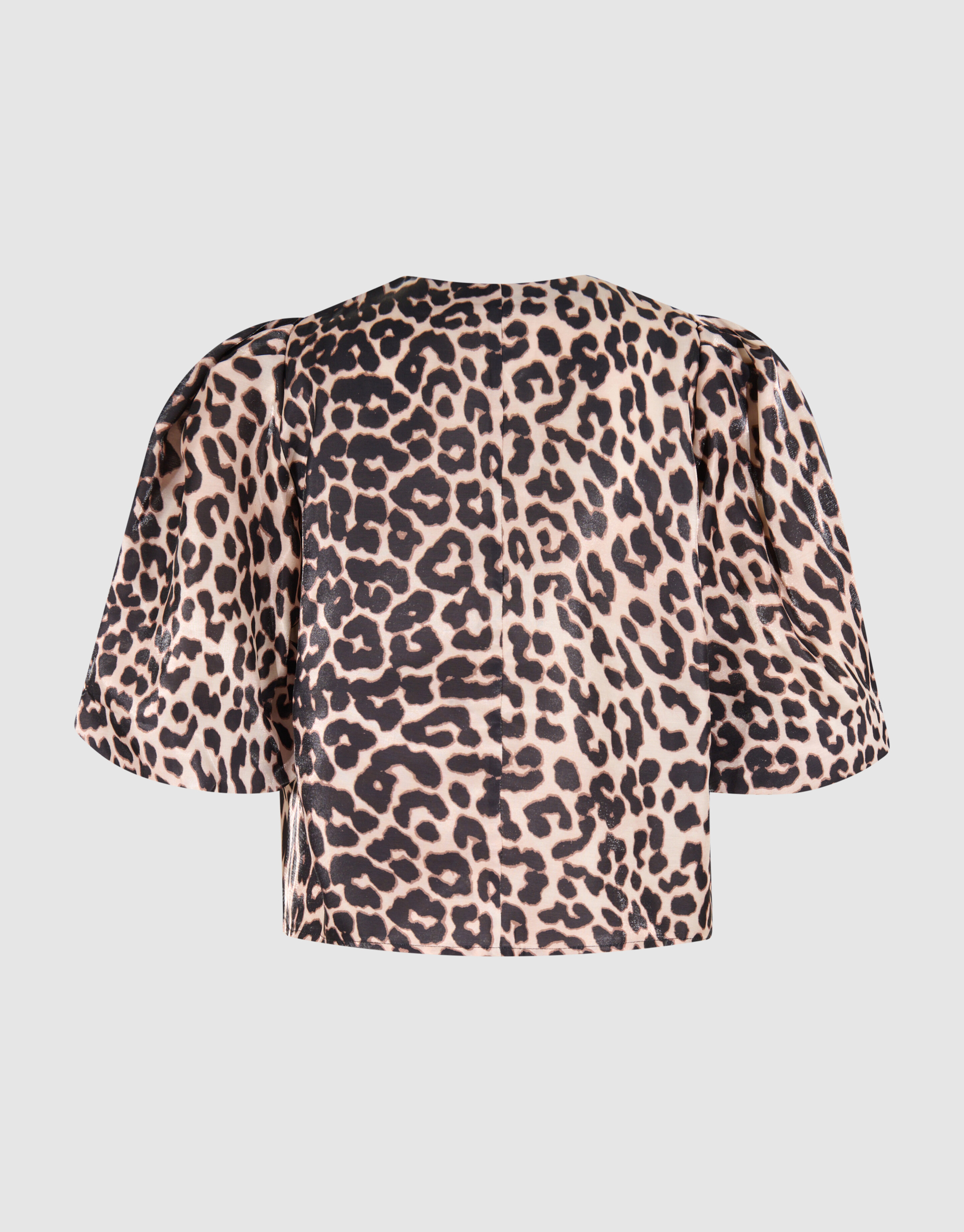 Puff Leopard Bluse Braun SHOEBY WOMEN