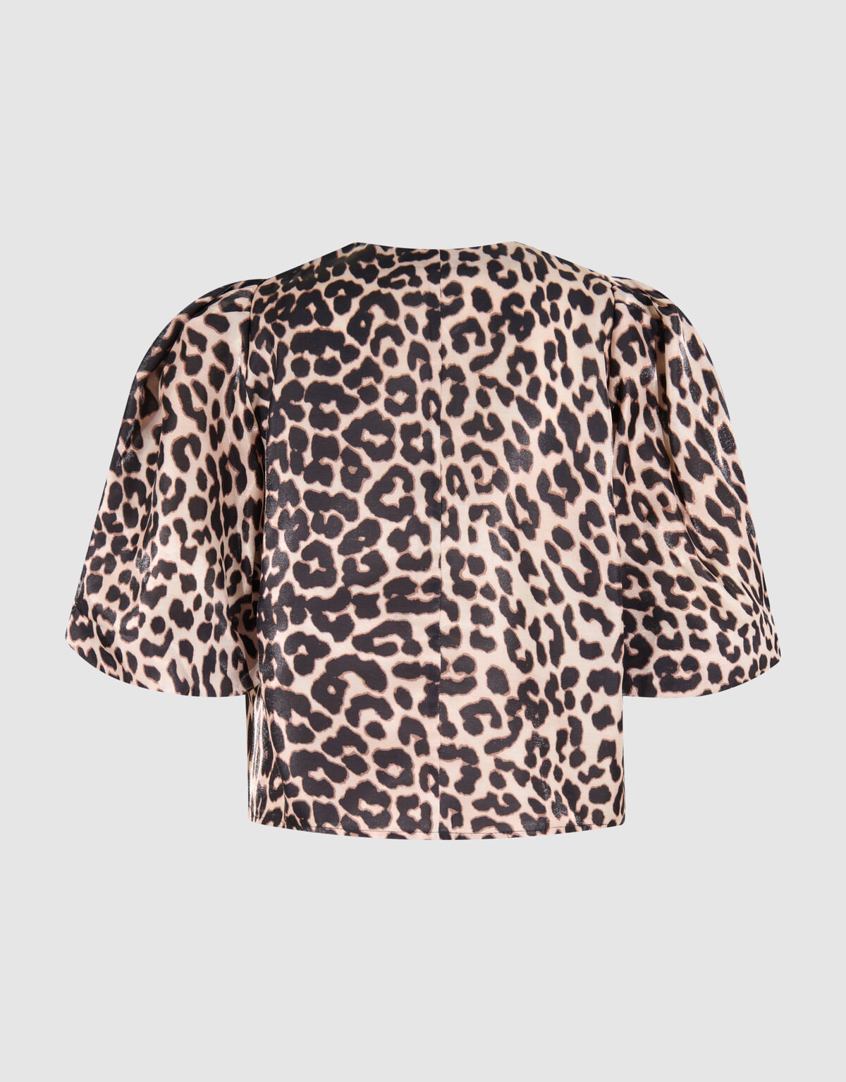 Puff Leopard Bluse Braun SHOEBY WOMEN