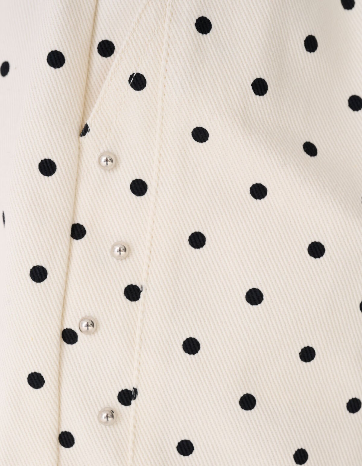 Polkadot Kurz Gebrochen Wei&szlig; SHOEBY GIRLS