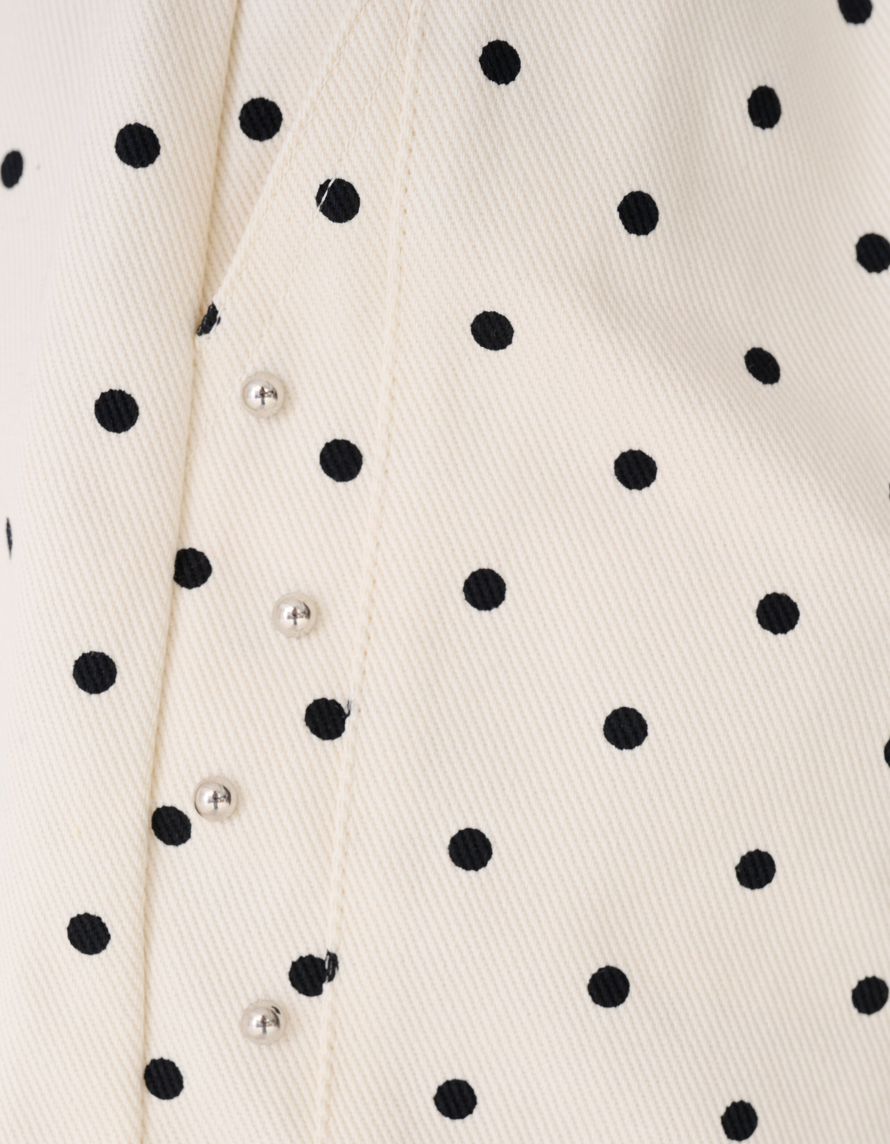 Polkadot Kurz Gebrochen Wei&szlig; SHOEBY GIRLS