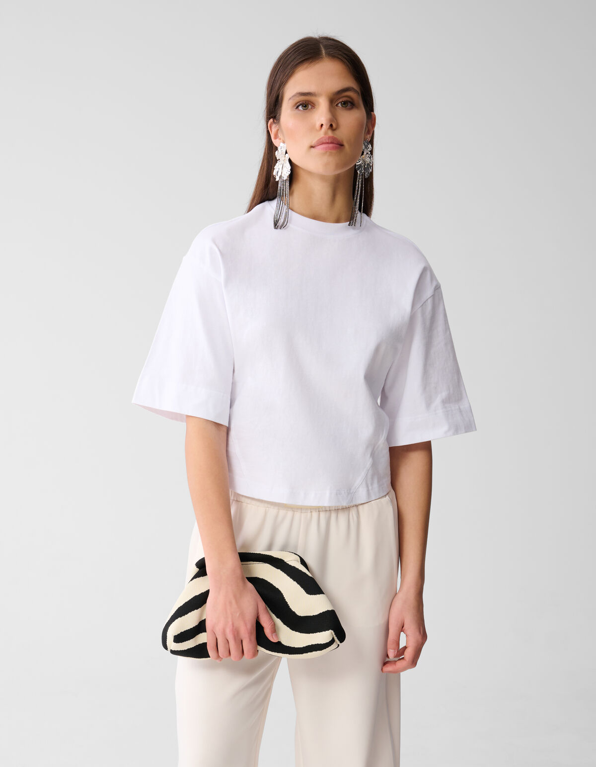 Maßgeschneidertes T-shirt Weiß SHOEBY WOMEN