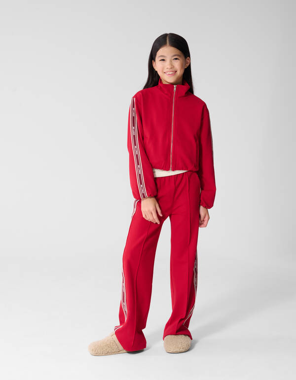 Hose mit weitem Bein und Streifenmuster Rot SHOEBY GIRLS