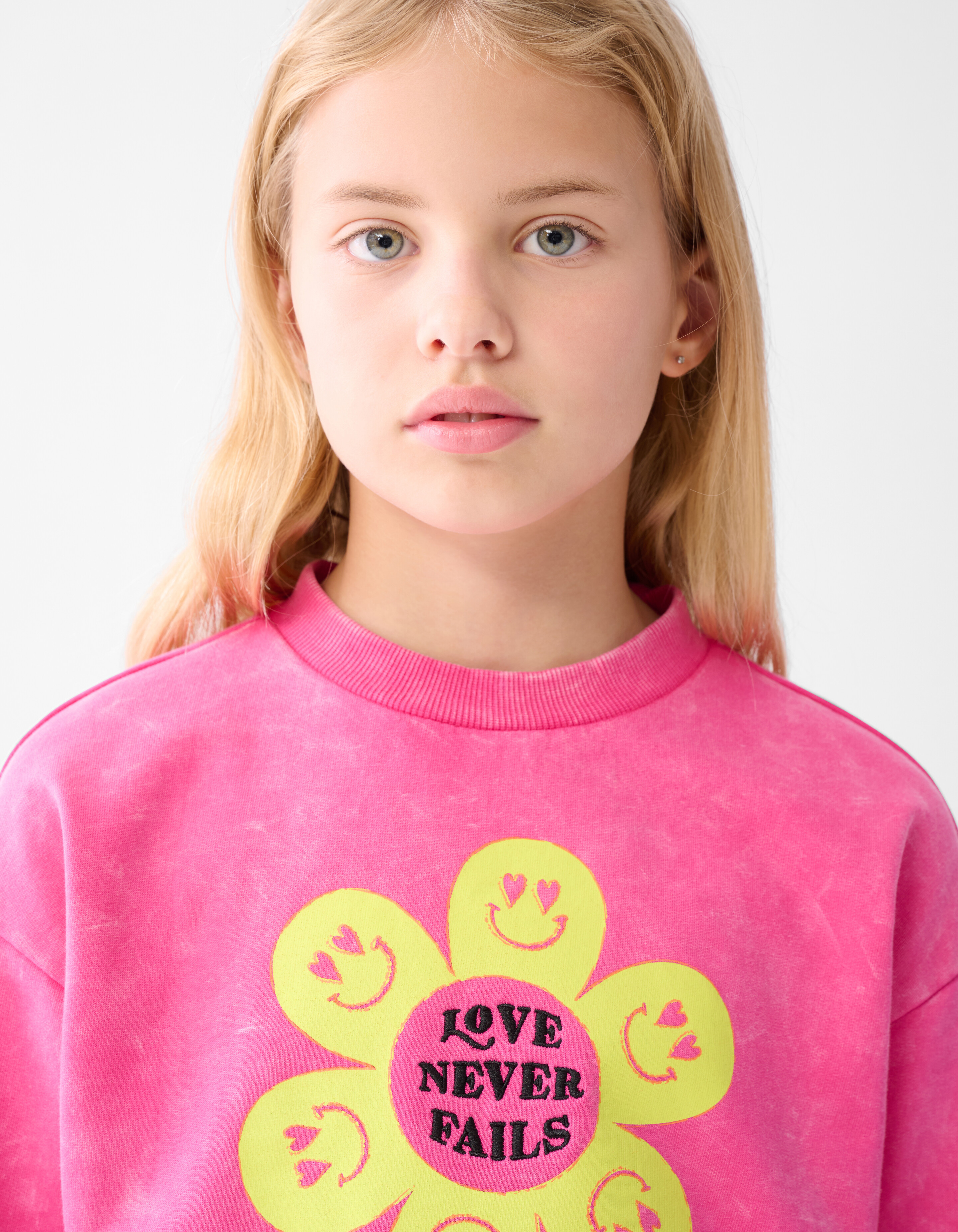 Blumen-Pullover Rosa SHOEBY GIRLS