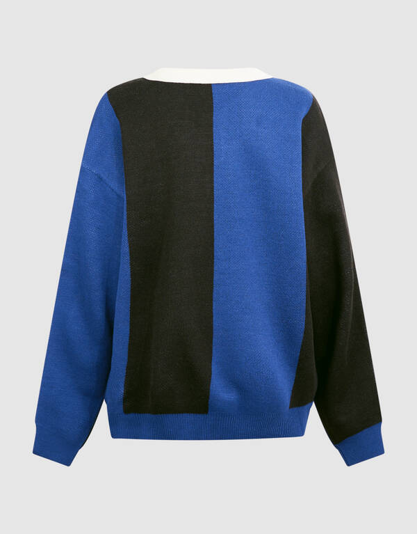 Sportlicher Strickpullover Dunkelblau SHOEBY BOYS