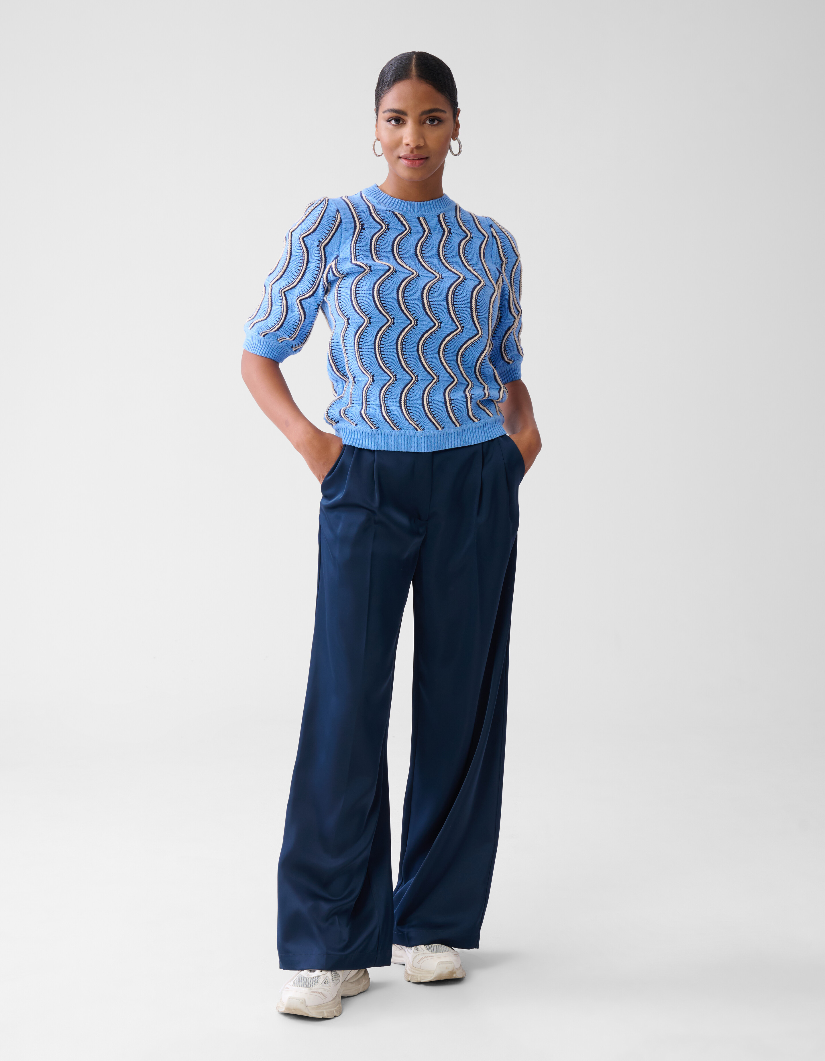 Swirl Pullover Hellblau SHOEBY WOMEN