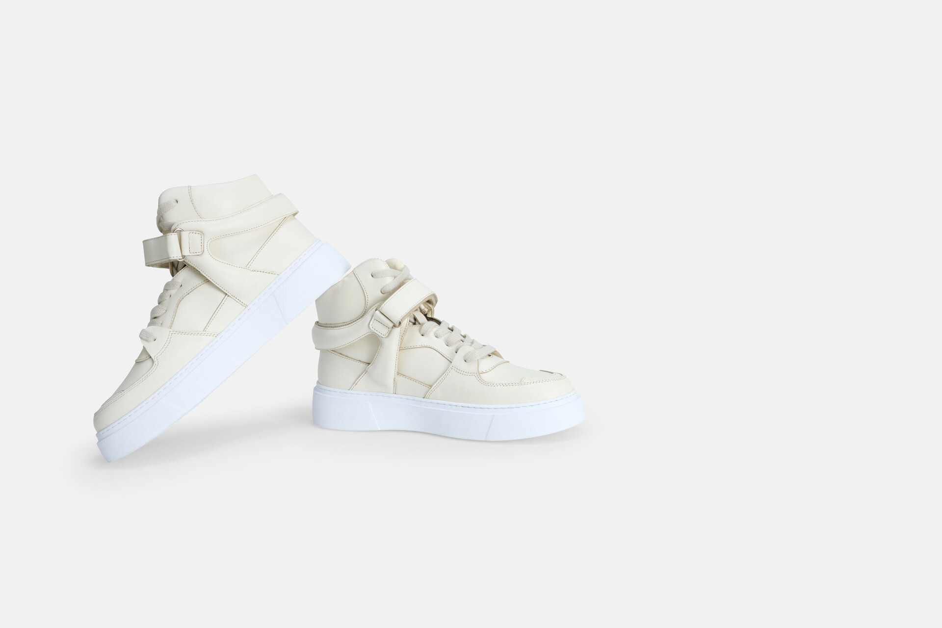 Hohe Leder-Sneaker Beige SHOEBY SHOES