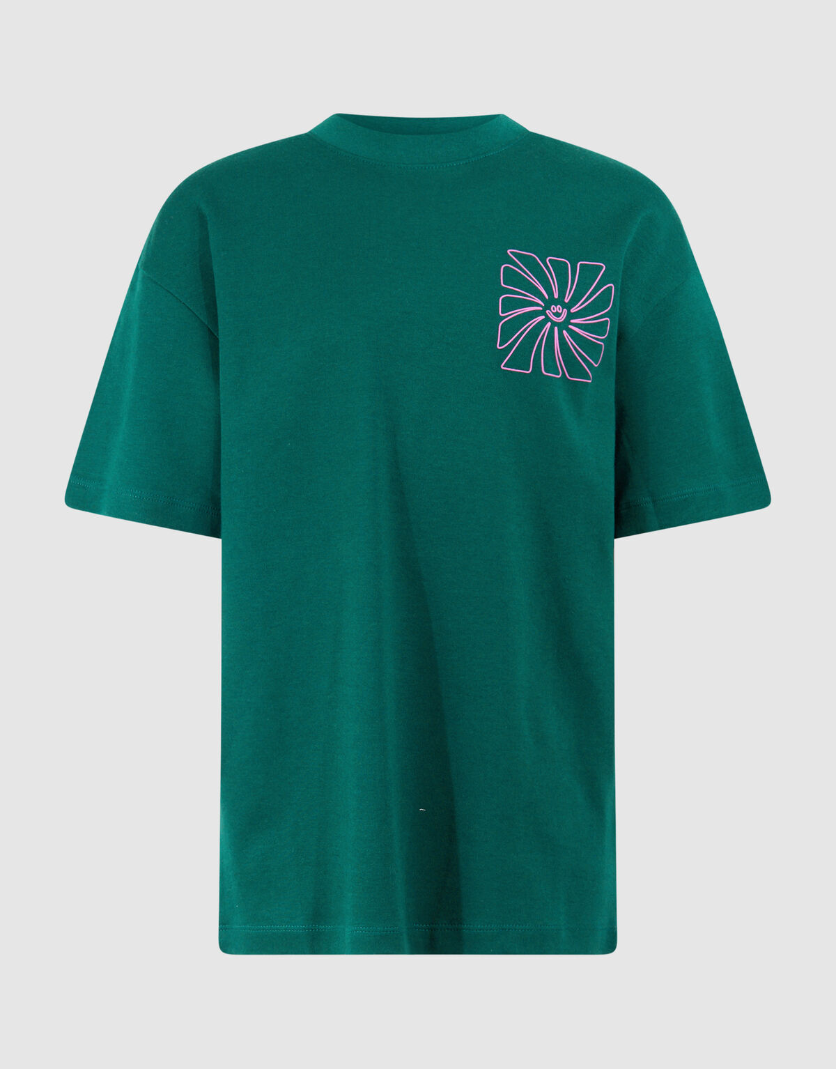 Happy Artwork T-shirt Dunkelgr&uuml;n SHOEBY BOYS