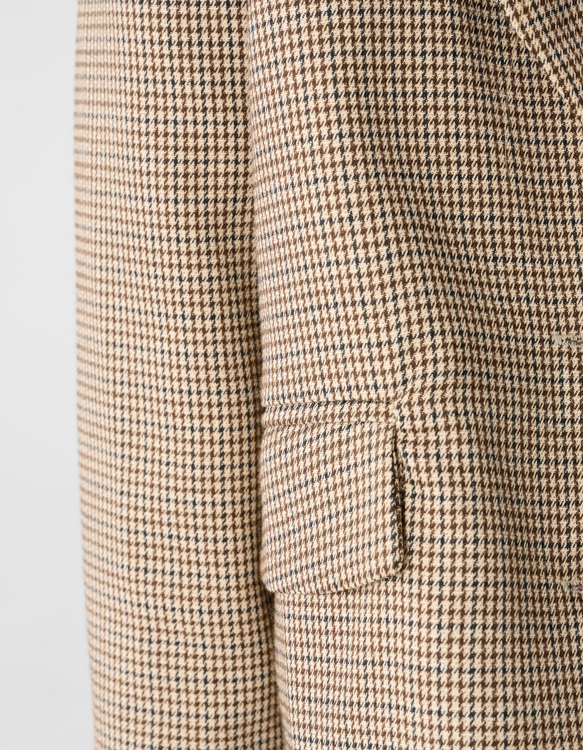 Cropped-Blazer mit Karomuster Hellbraun SHOEBY GIRLS