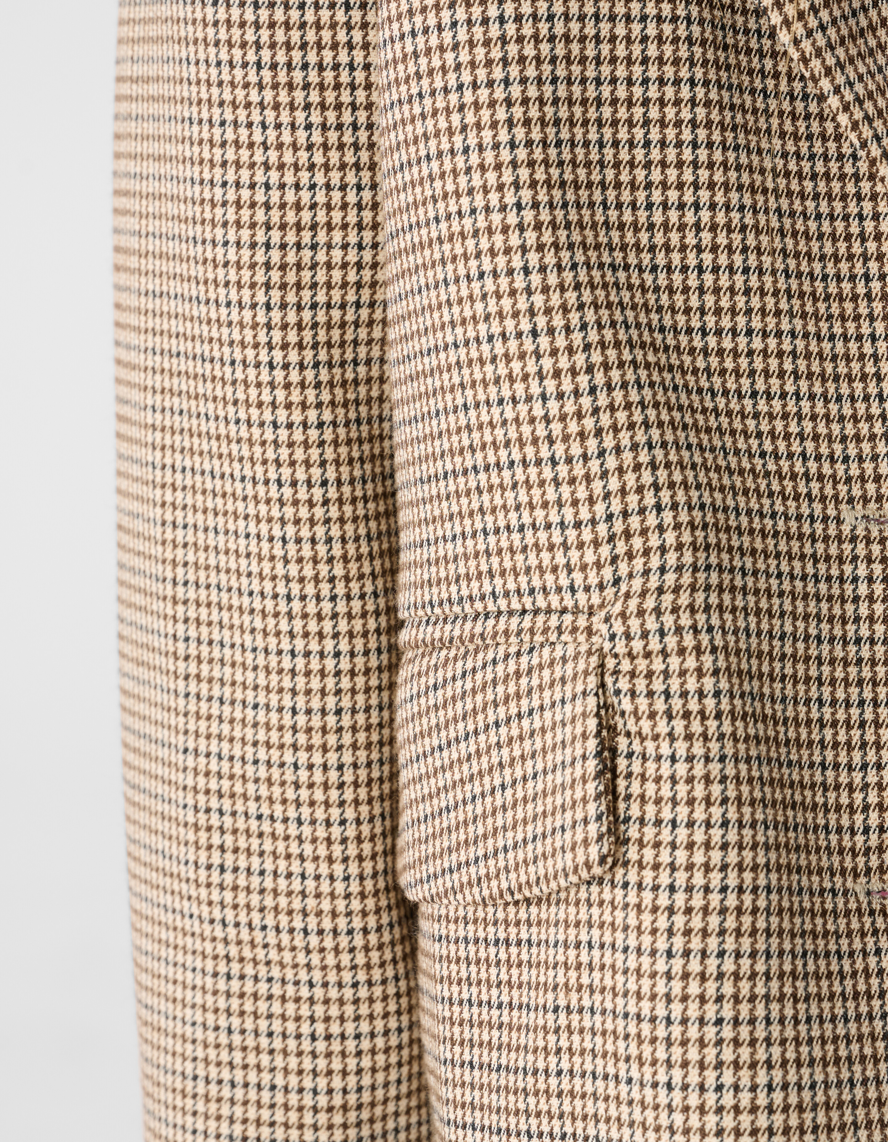 Cropped-Blazer mit Karomuster Hellbraun SHOEBY GIRLS