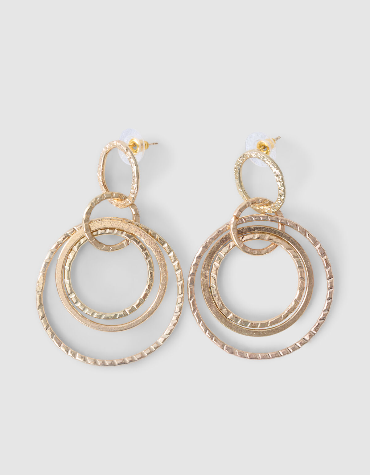 Statement-Reifen-Ohrringe Gold SHOEBY ACCESSOIRES