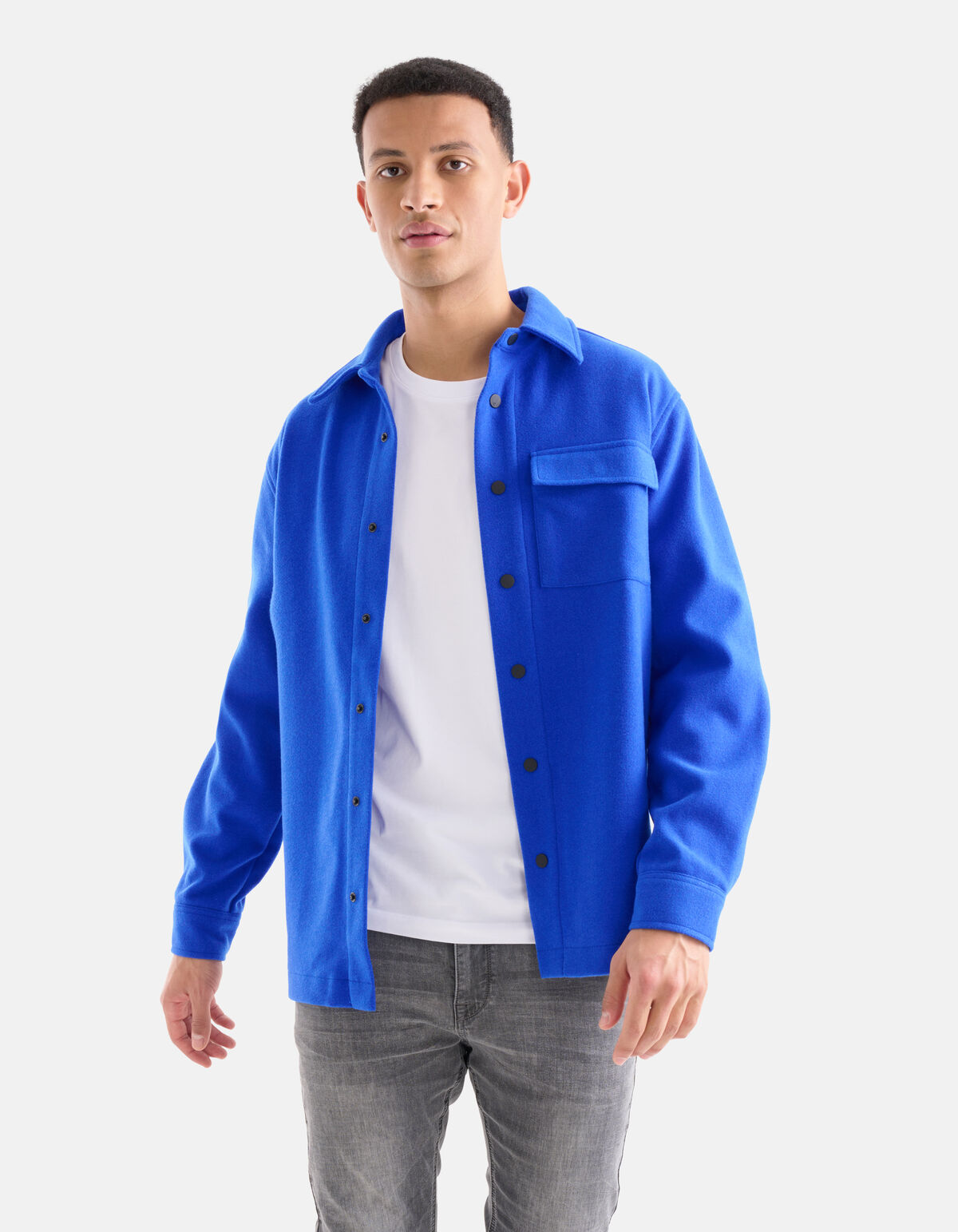 Taschen-Overshirt Blau SHOEBY MEN