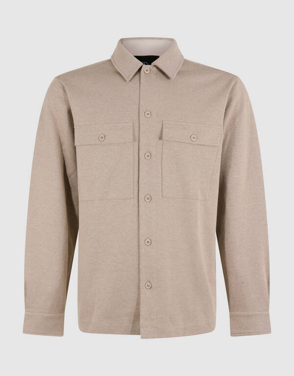 Hellbraunes, weiches Overshirt SHOEBY MEN