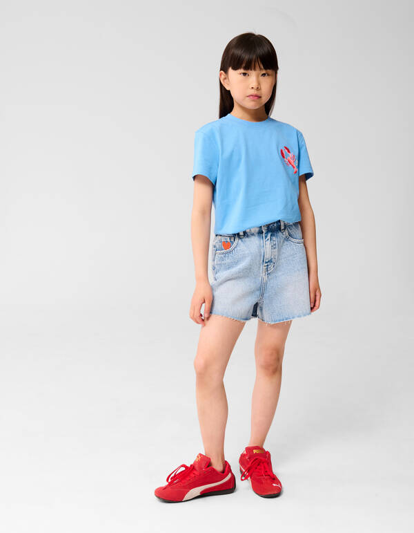 Cancer Artwork T-Shirt Hellblau SHOEBY GIRLS