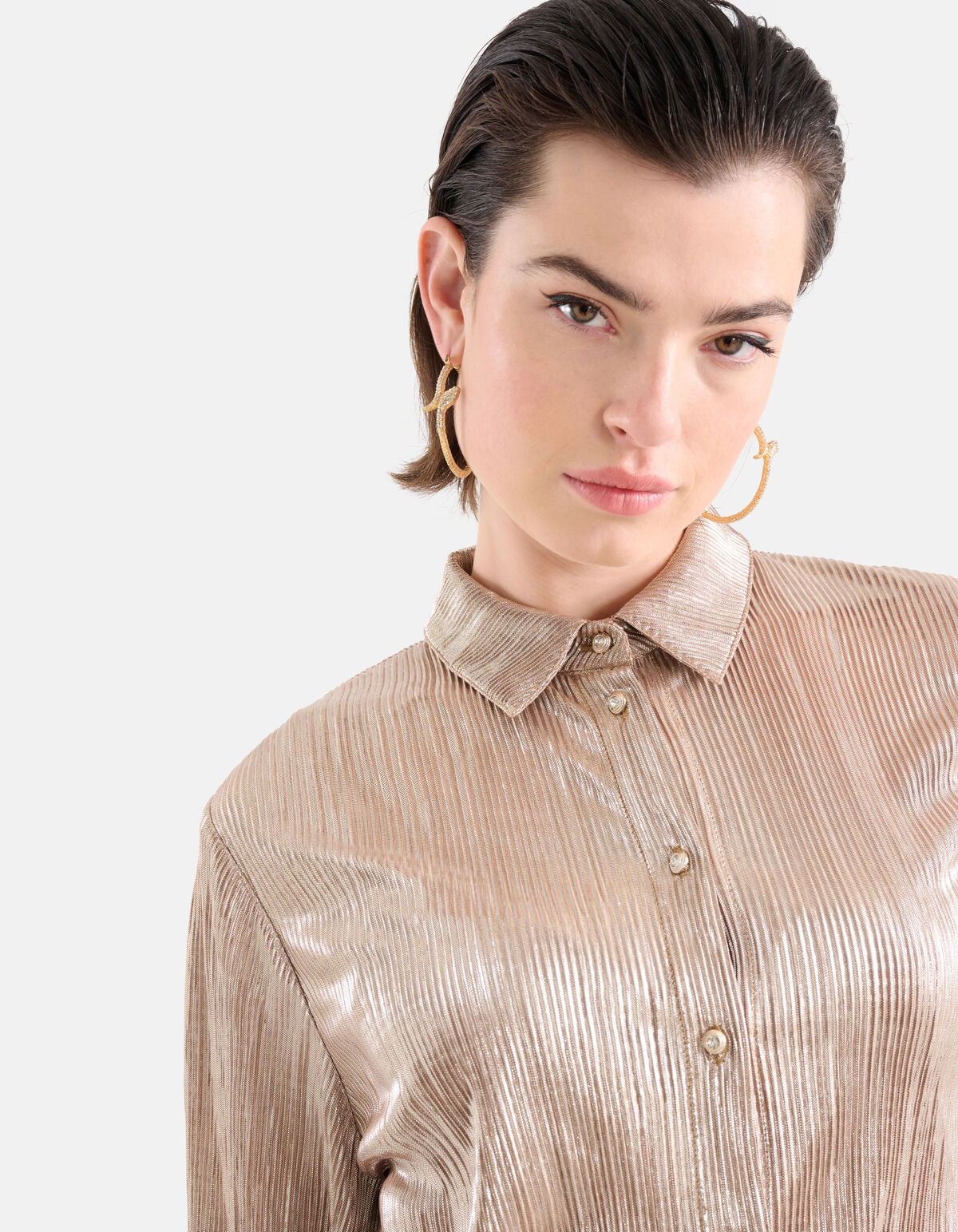 Metallic-Bluse Gold SHOEBY WOMEN