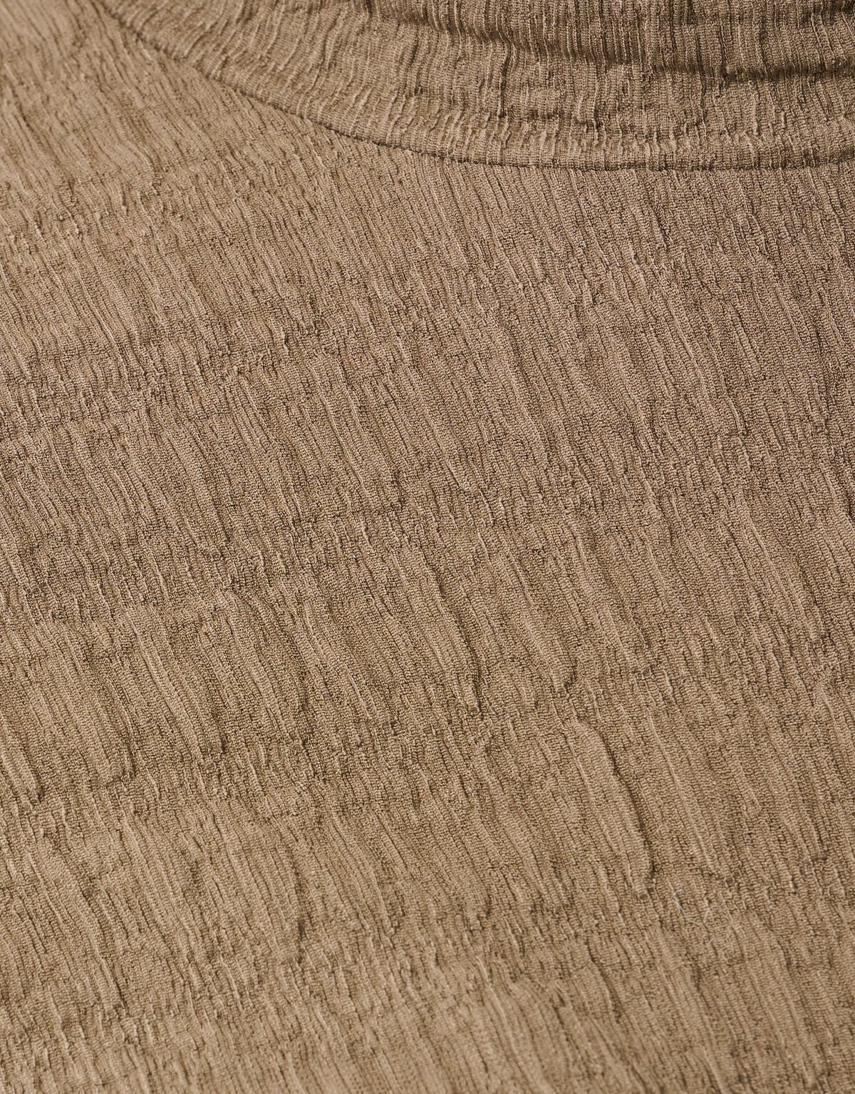 Struktur Langarmshirt Top Khaki SHOEBY WOMEN