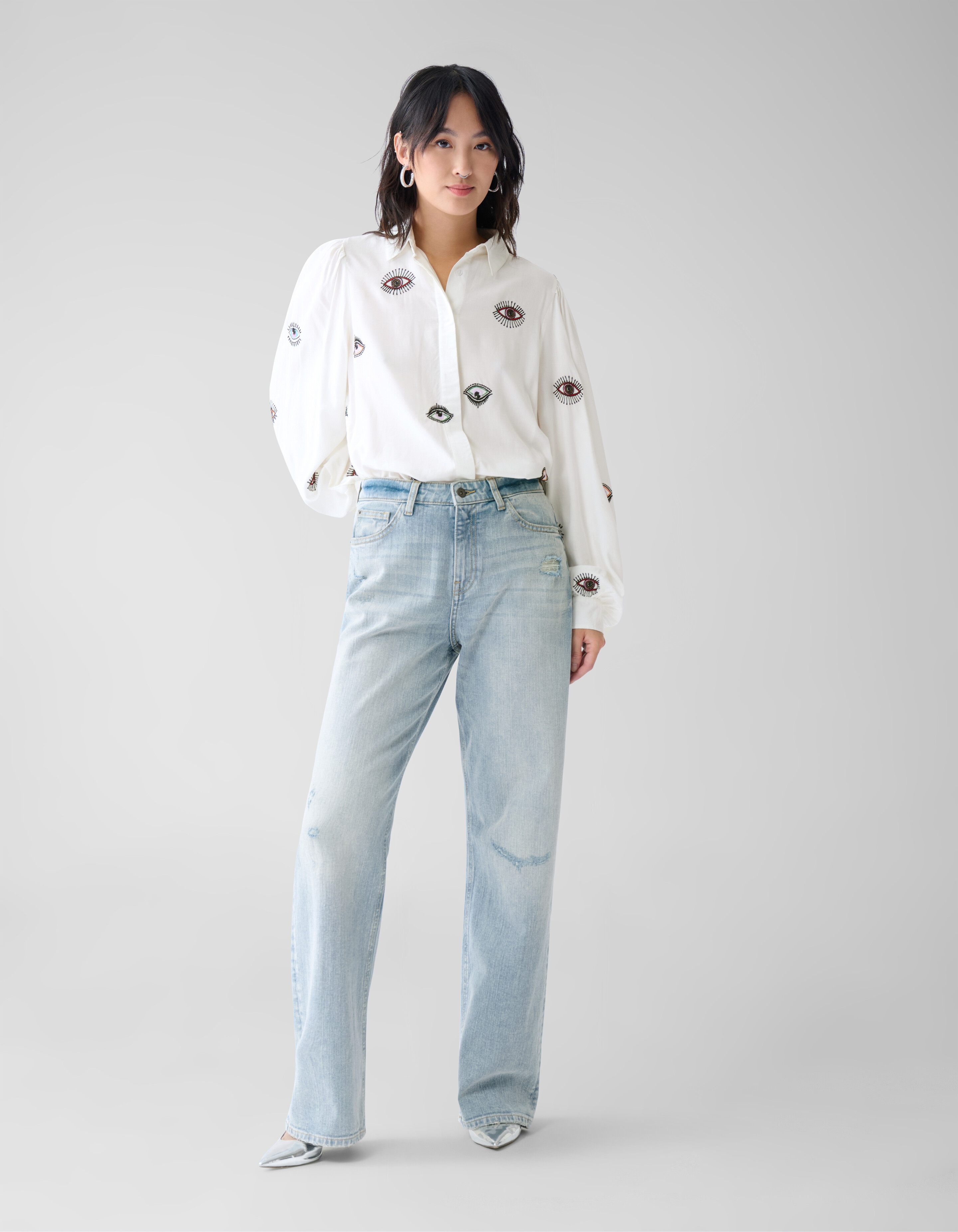 Eye Bluse Weiß von Fred SHOEBY WOMEN