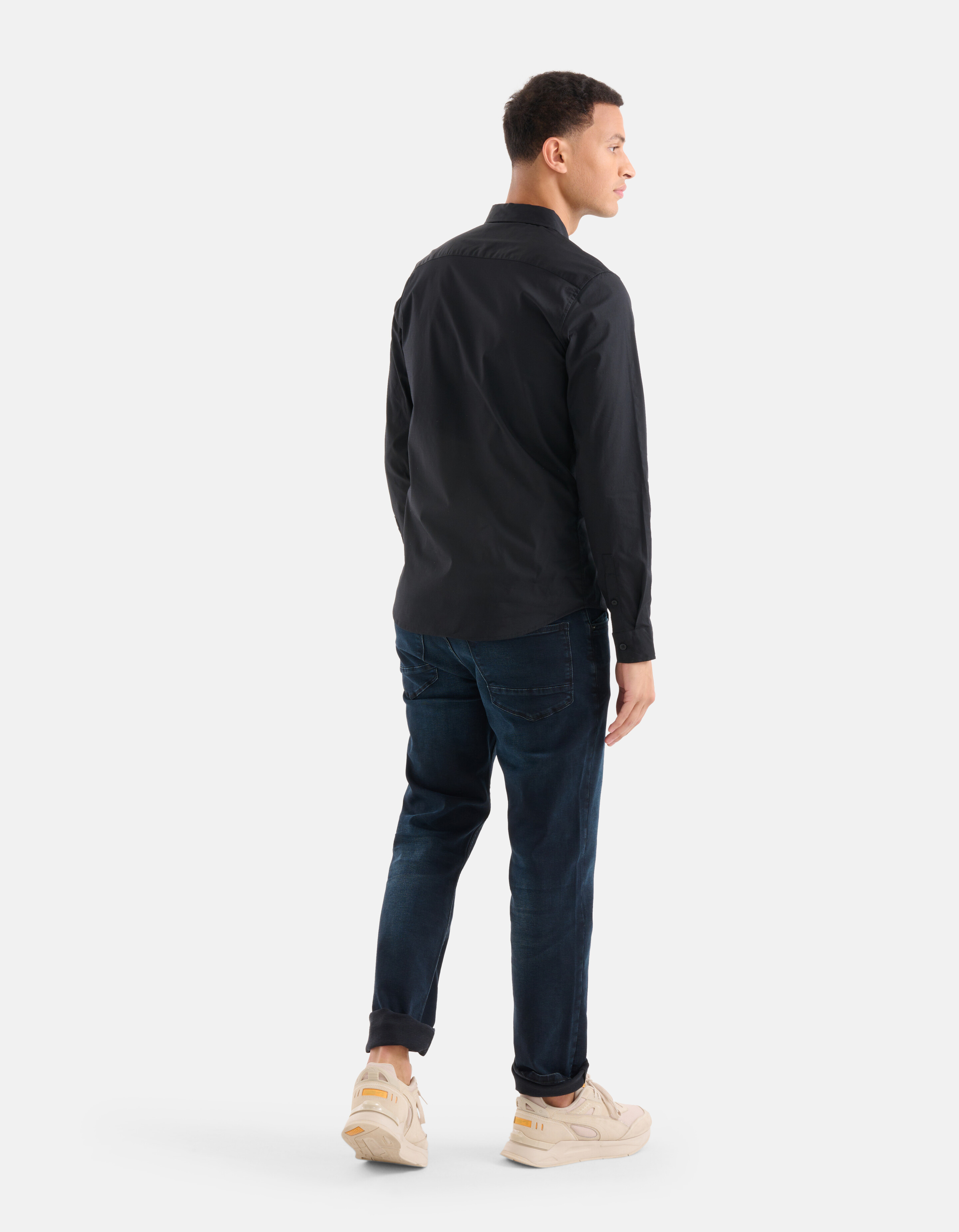 Diagonales Hemd Schwarz SHOEBY MEN