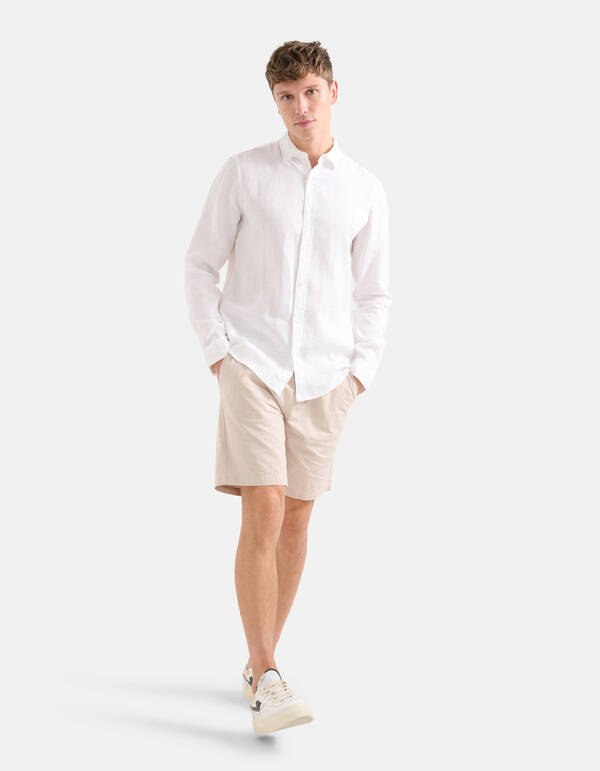 Leinen Short Beige SHOEBY MEN