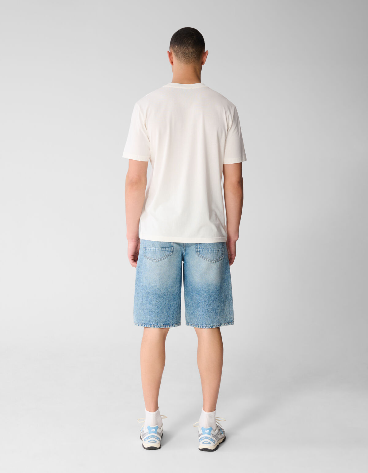 Spread Logo T-Shirt Gebrochen Wei&szlig; SHOEBY MEN