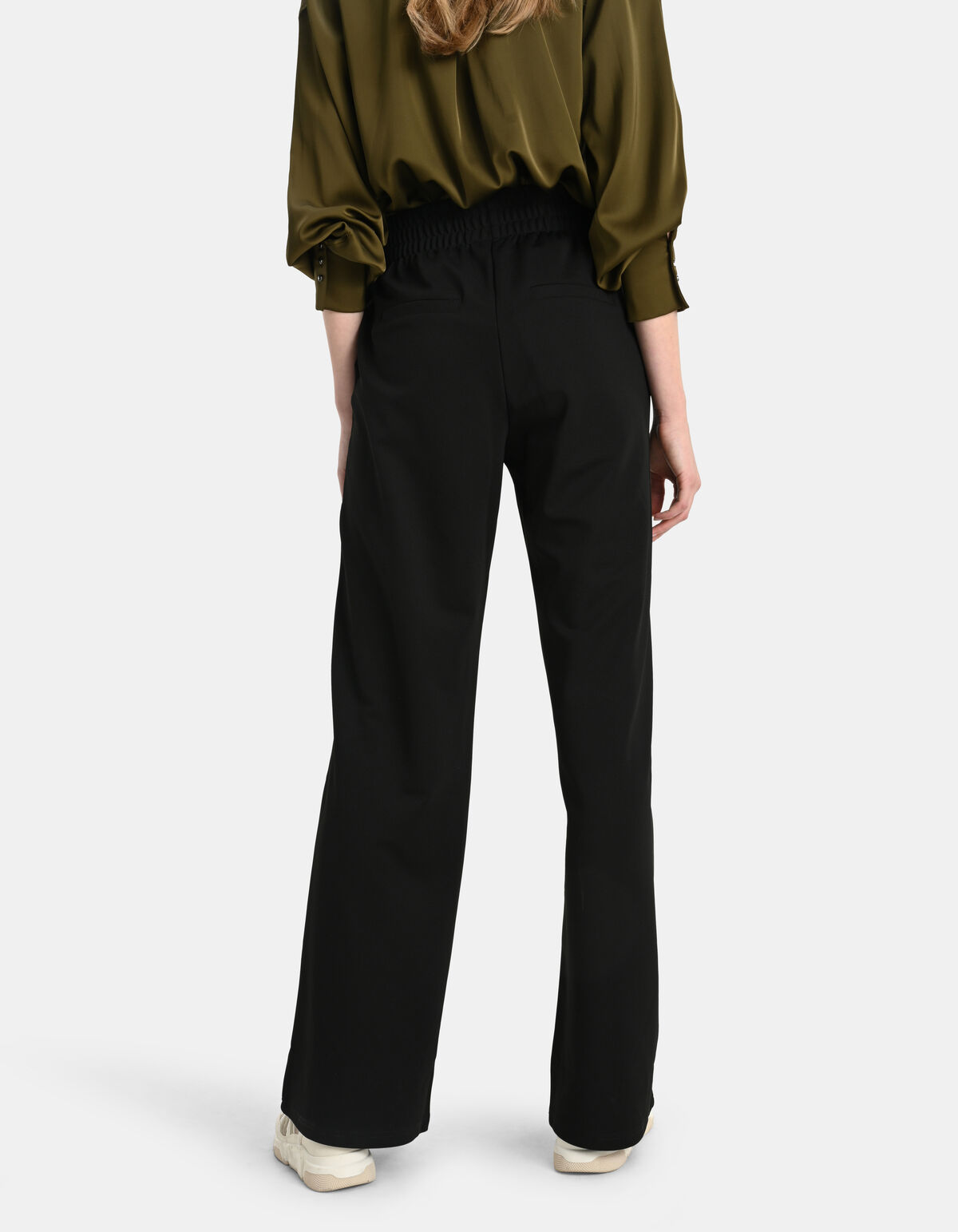 Basic Wide Leg Hose Schwarz SHOEBY WOMEN