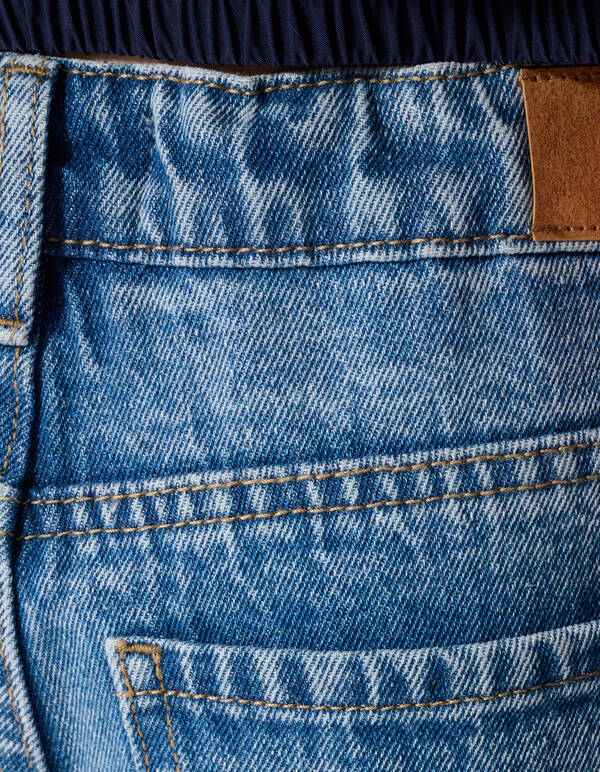Strass Ultra Wide Leg Fit Jeans Blau SHOEBY GIRLS