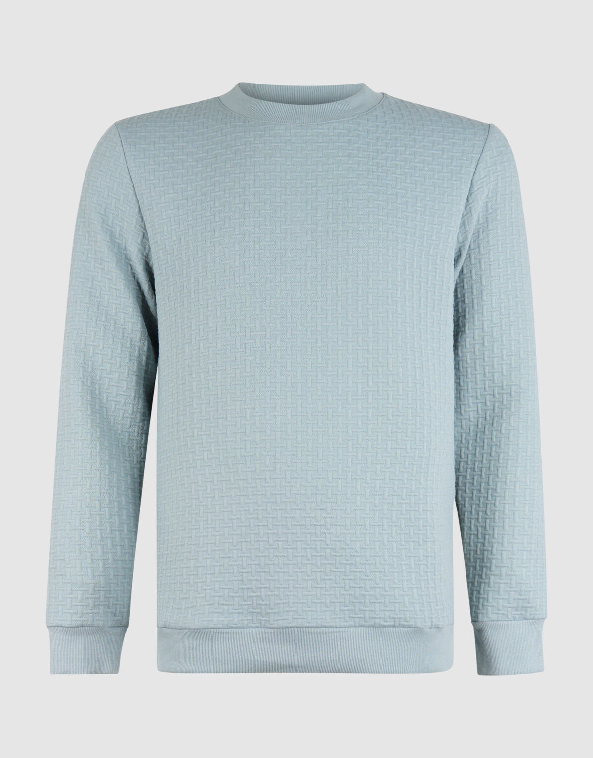 Struktur Pullover Hellblau SHOEBY MEN