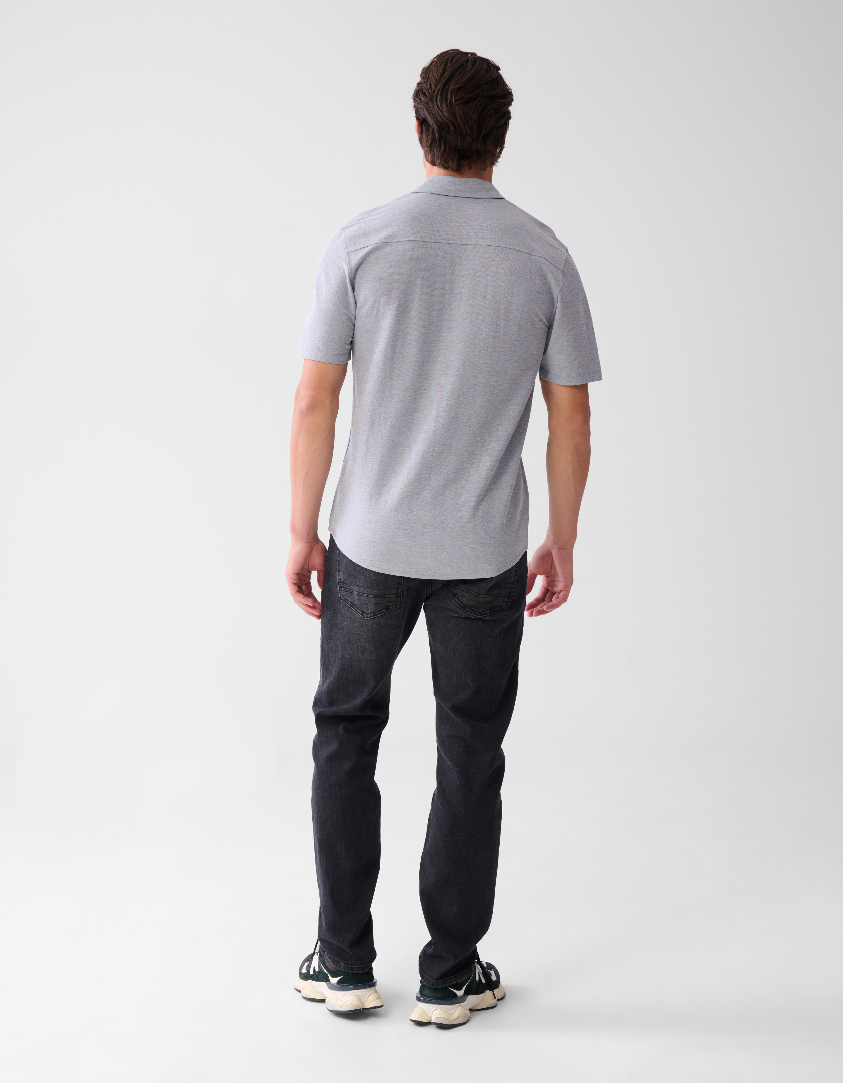 Piqué-Hemd Dunkelblau SHOEBY MEN