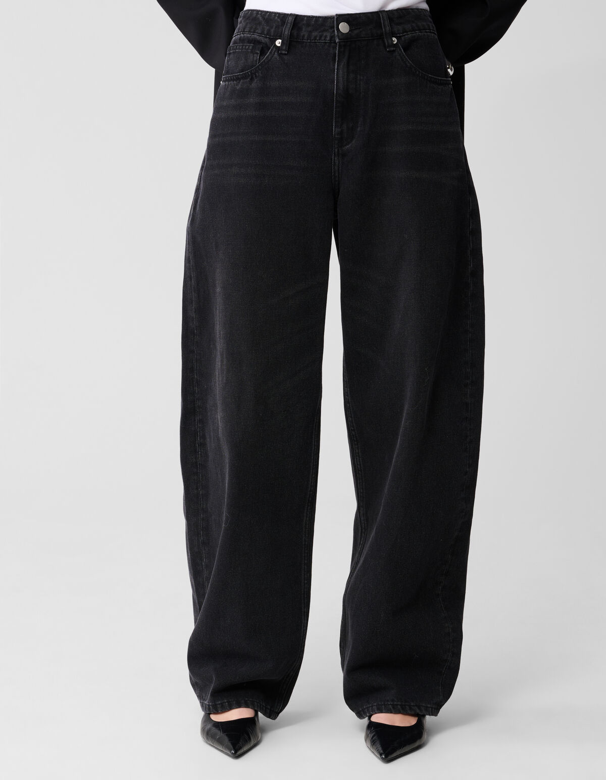 Baggy-Fit-Jeans, Dunkelgrau SHOEBY WOMEN