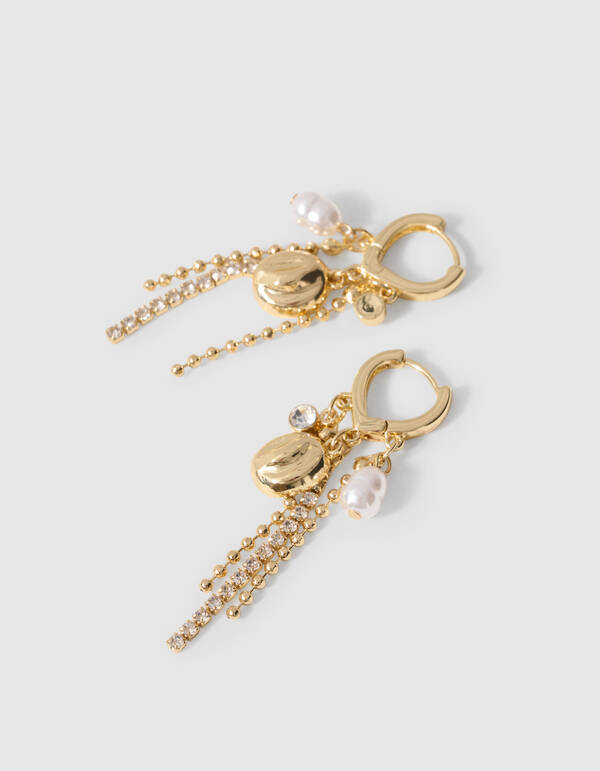 Strass-Charm-Ohrringe SHOEBY ACCESSOIRES