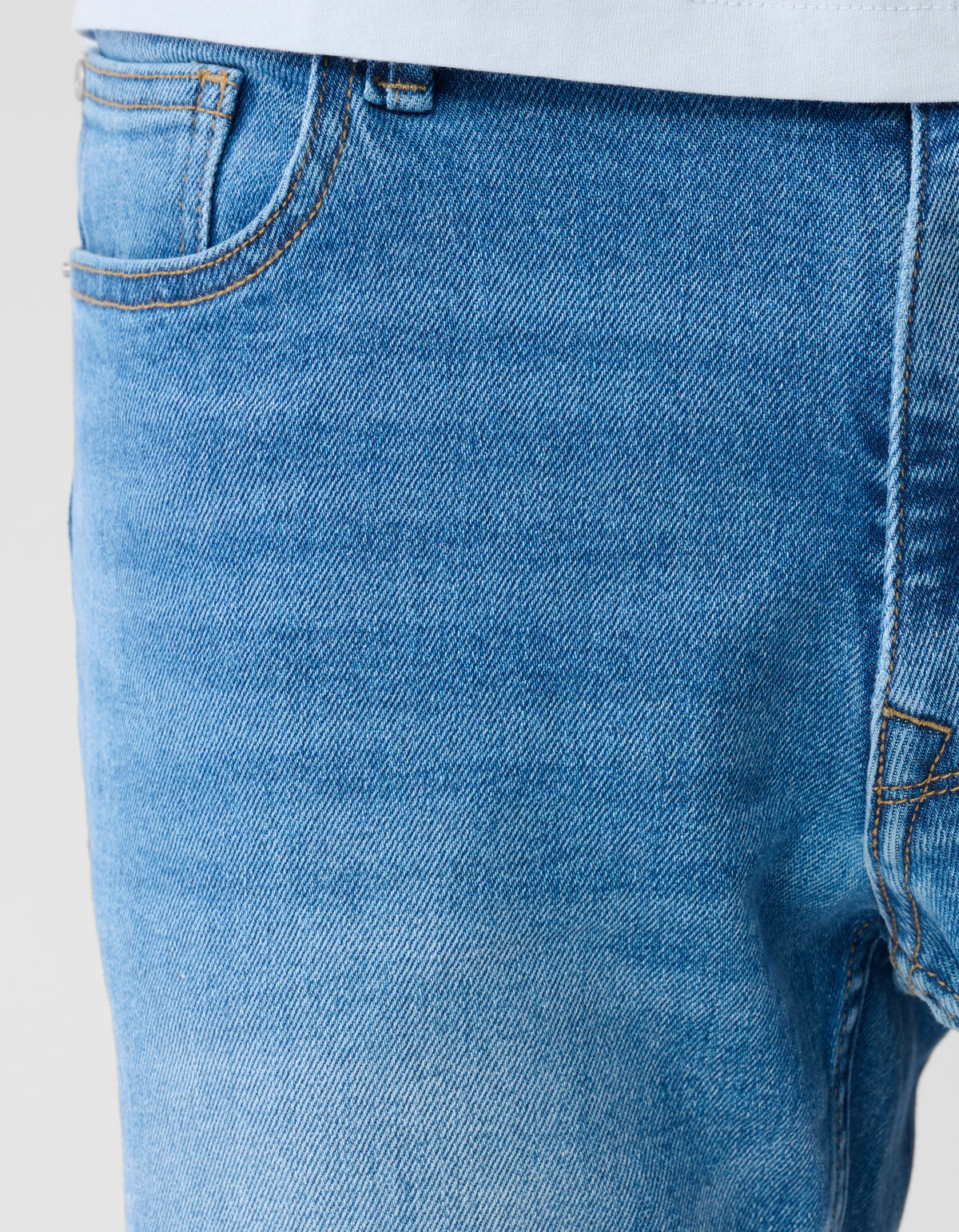 Straight Fit Jeans, mittelblau, L32 SHOEBY MEN